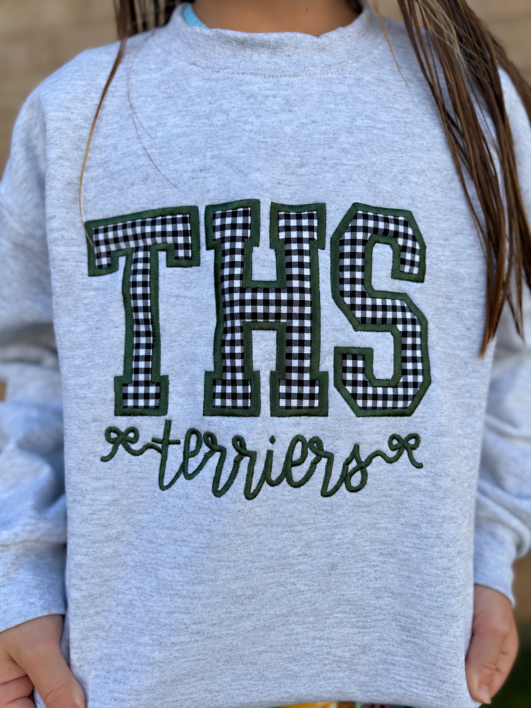 Youth THS embroidered Crewneck