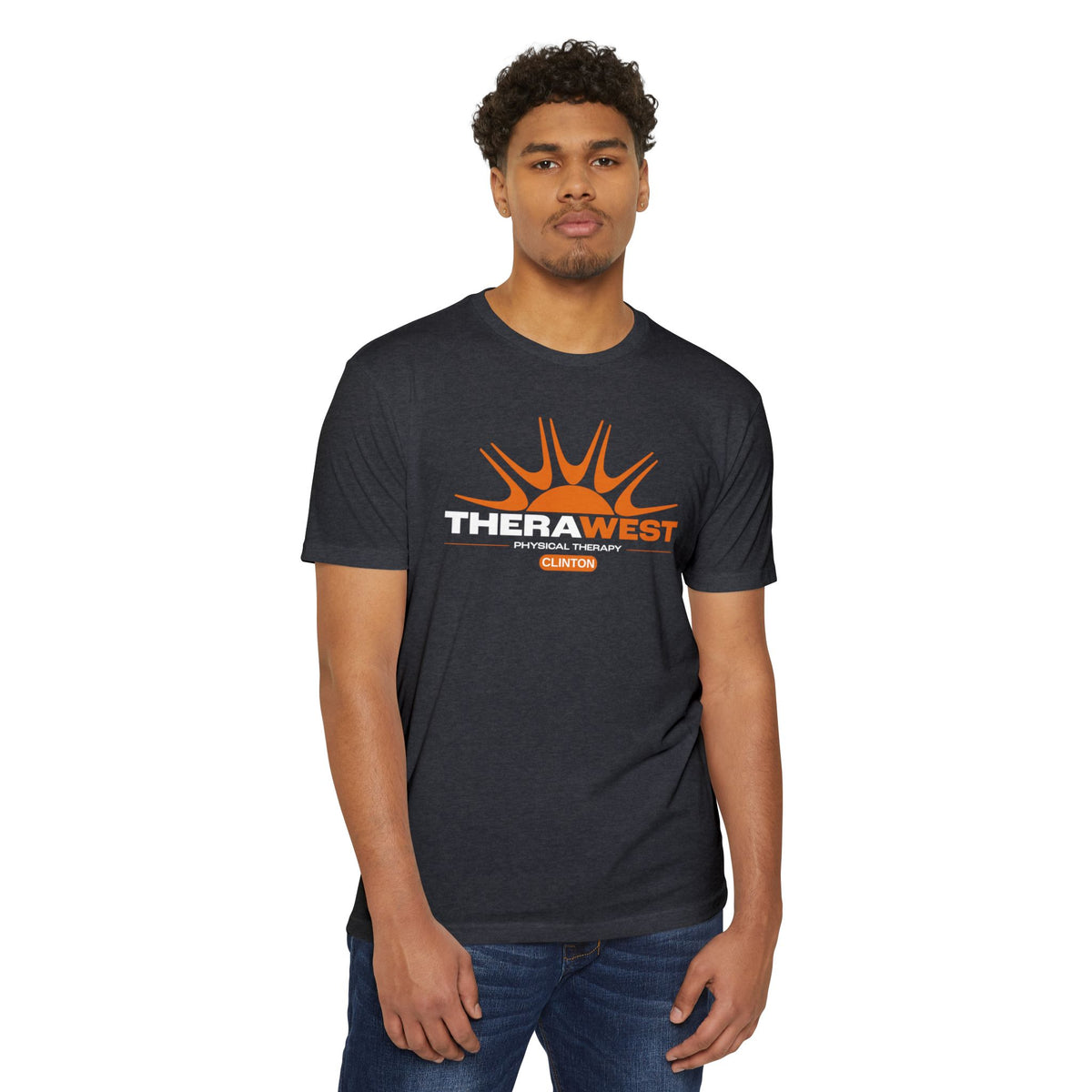 TheraWest Centered Location Unisex CVC Jersey T-shirt