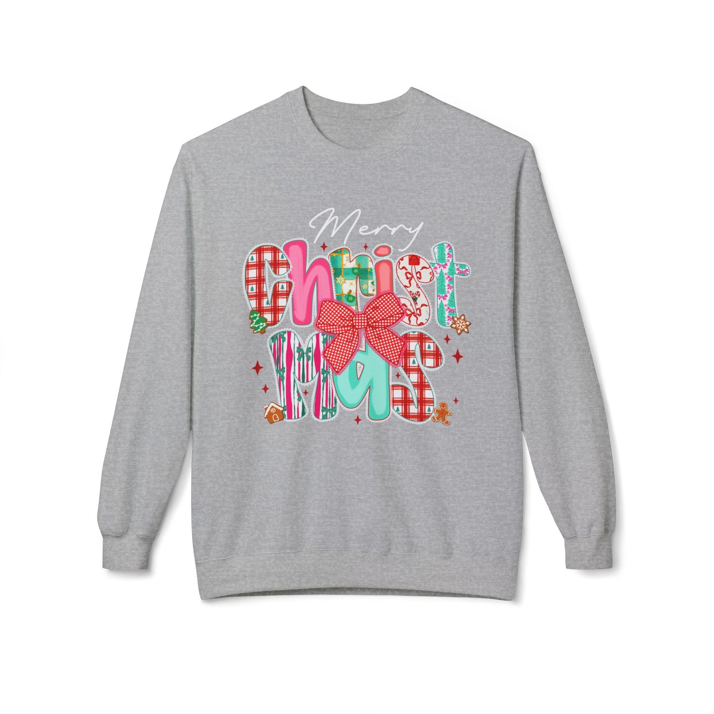 Merry Christmas Unisex Midweight Softstyle Fleece Crewneck Sweatshirt