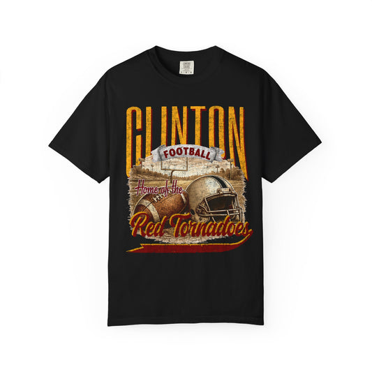 Clinton Football Comfort Colors Tee