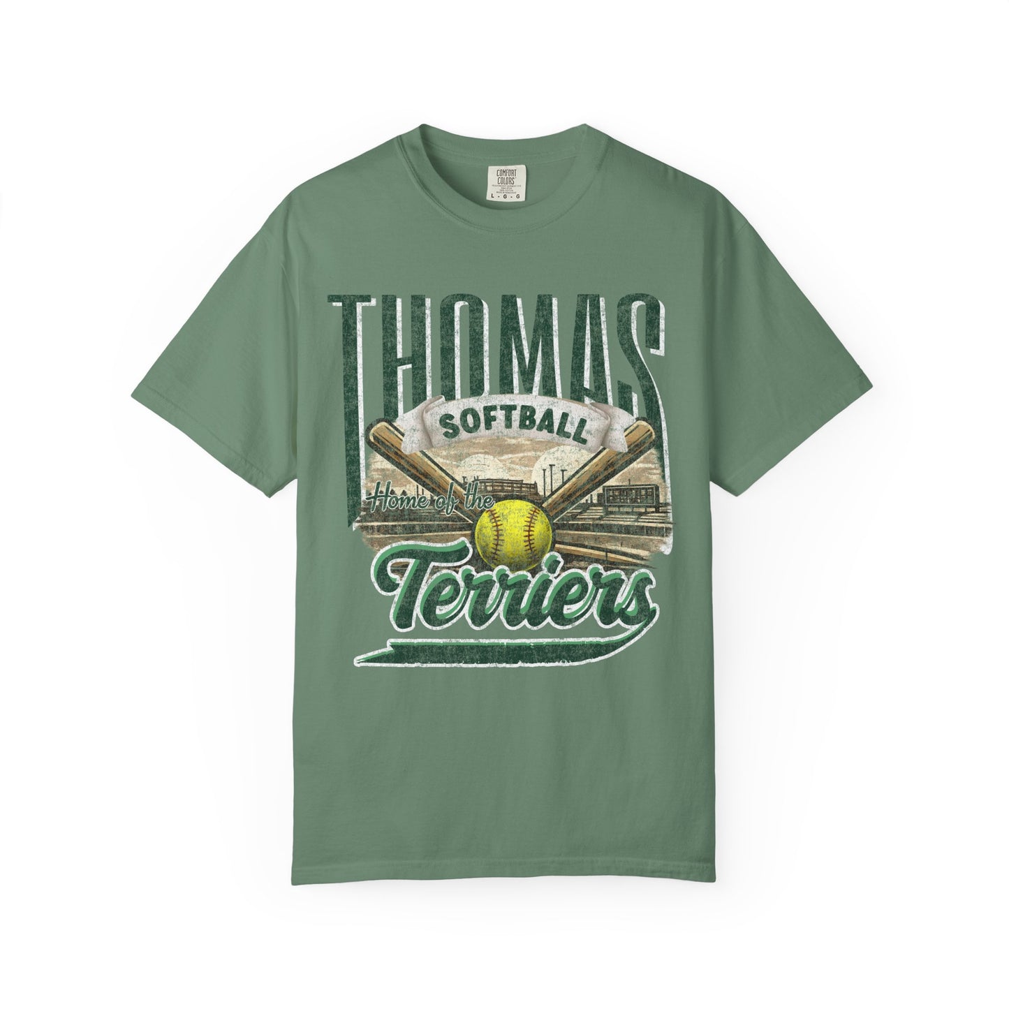 Thomas Terriers Softball Retro Comfort Colors