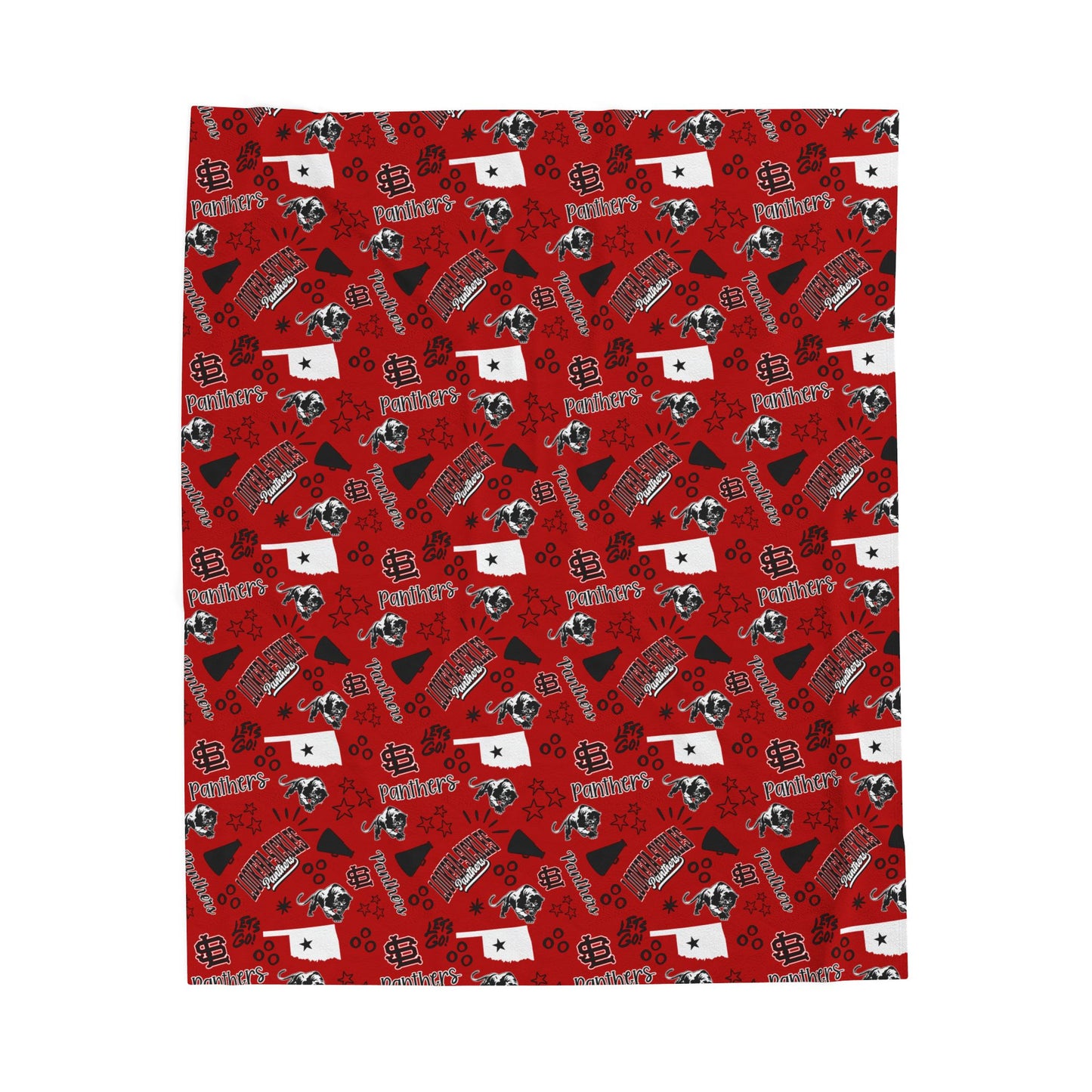 LS Panthers Velveteen Plush Blanket