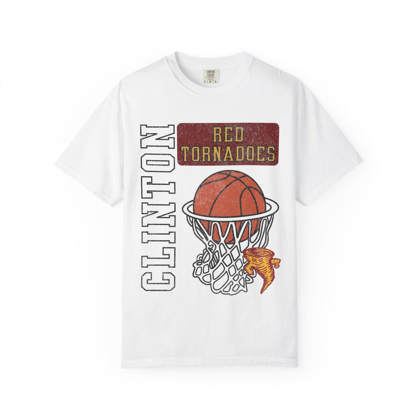 Clinton Old School Style Basketball Tee Comfort Colors