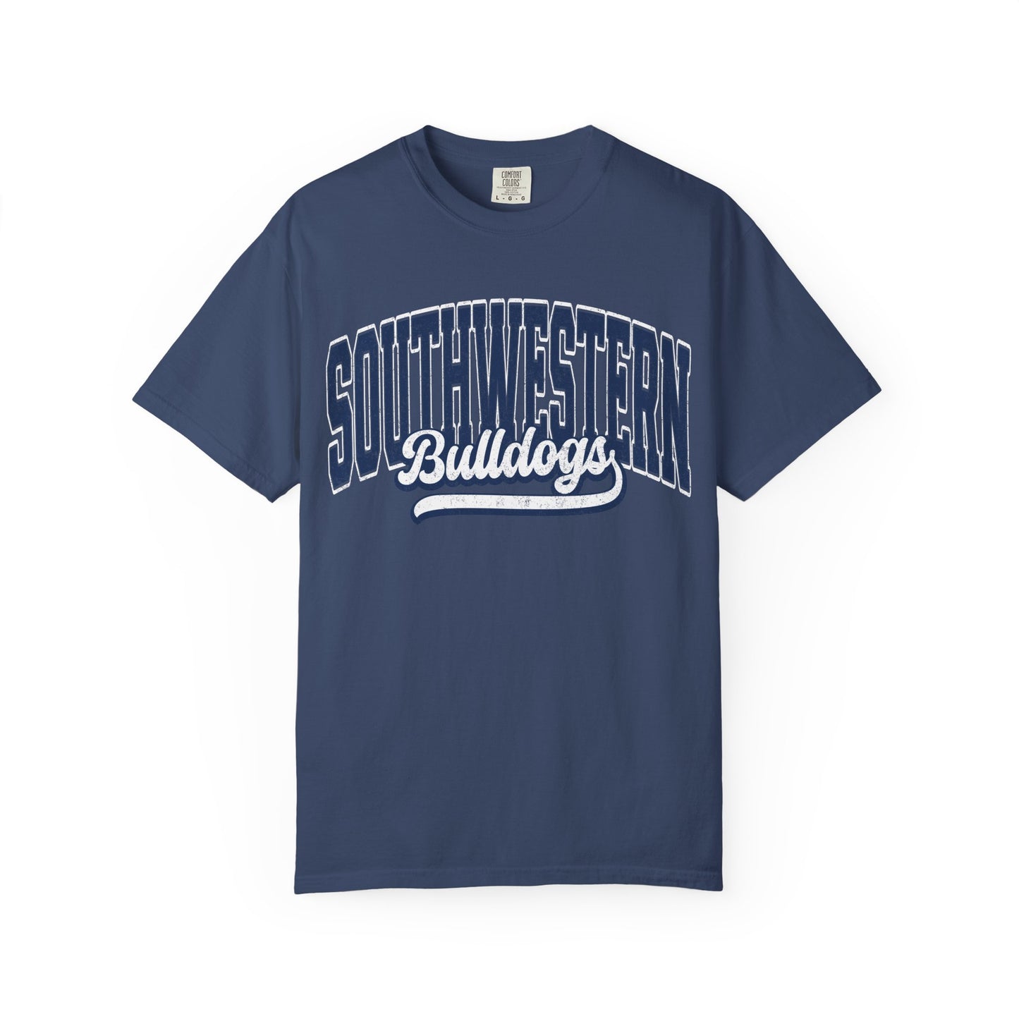 Retro comfort colors tee bulldogs