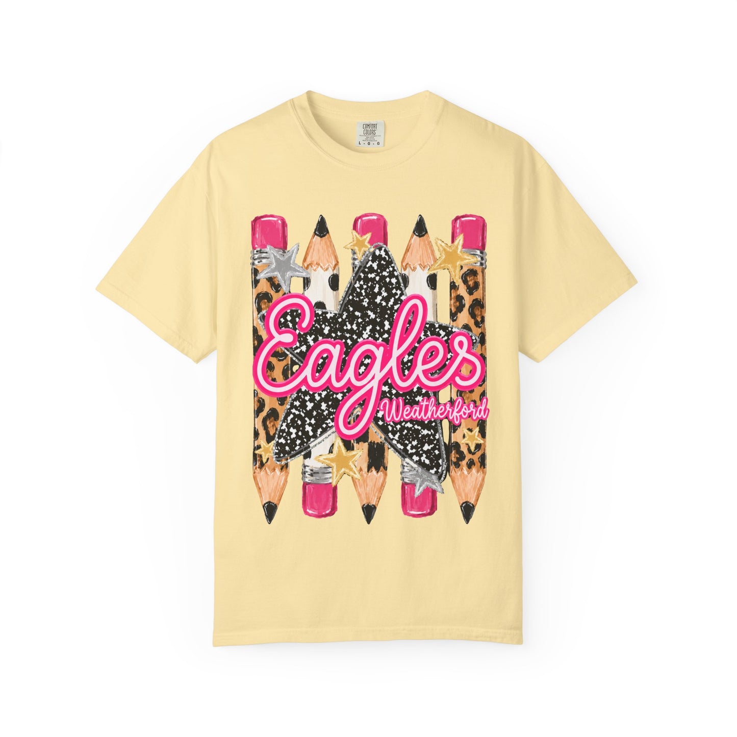 Weatherford Eagles Pencil Tee Comfort Colors