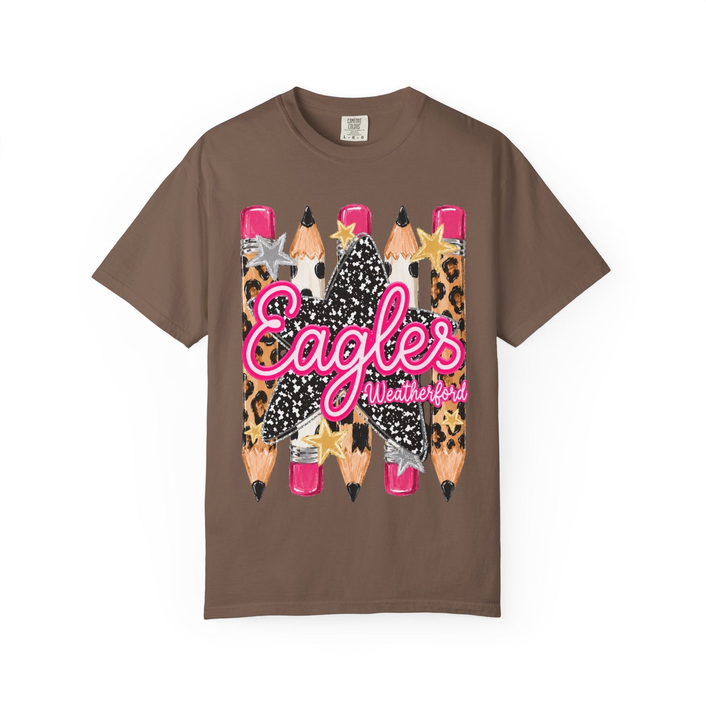 Weatherford Eagles Pencil Tee Comfort Colors