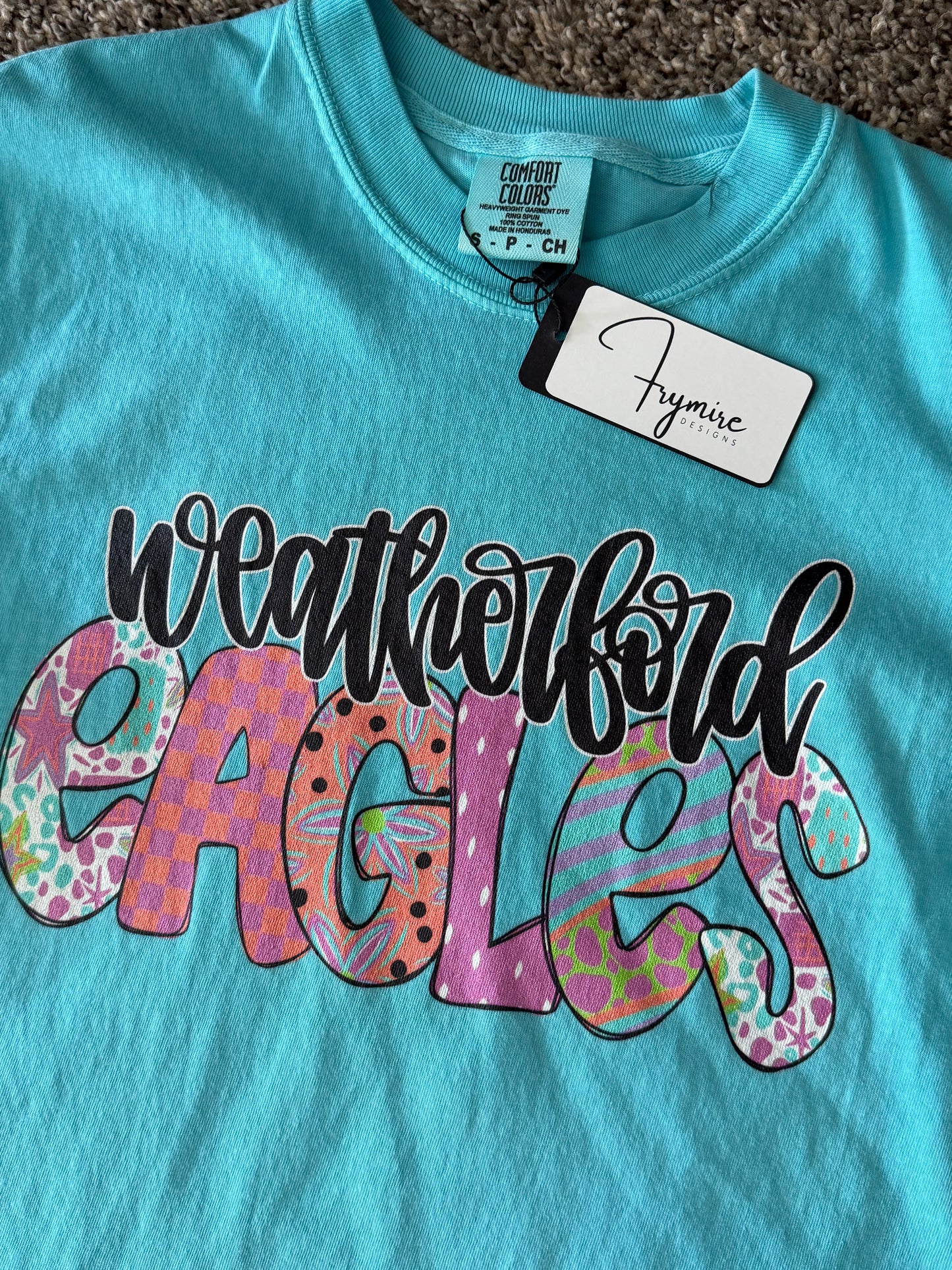 Weatherford Eagles doodle comfort colors