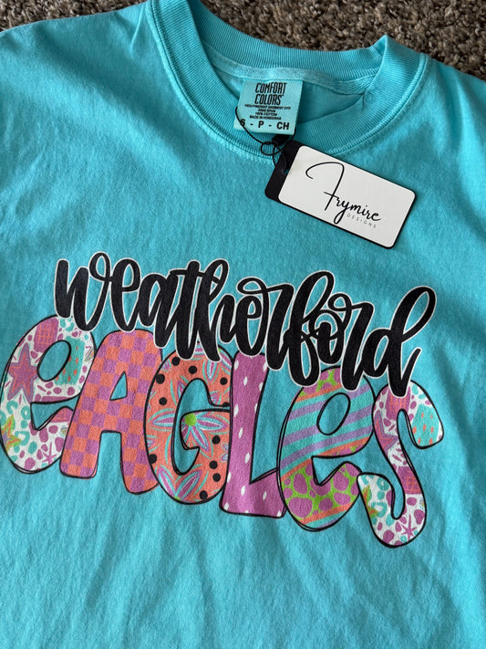 Weatherford Eagles doodle comfort colors