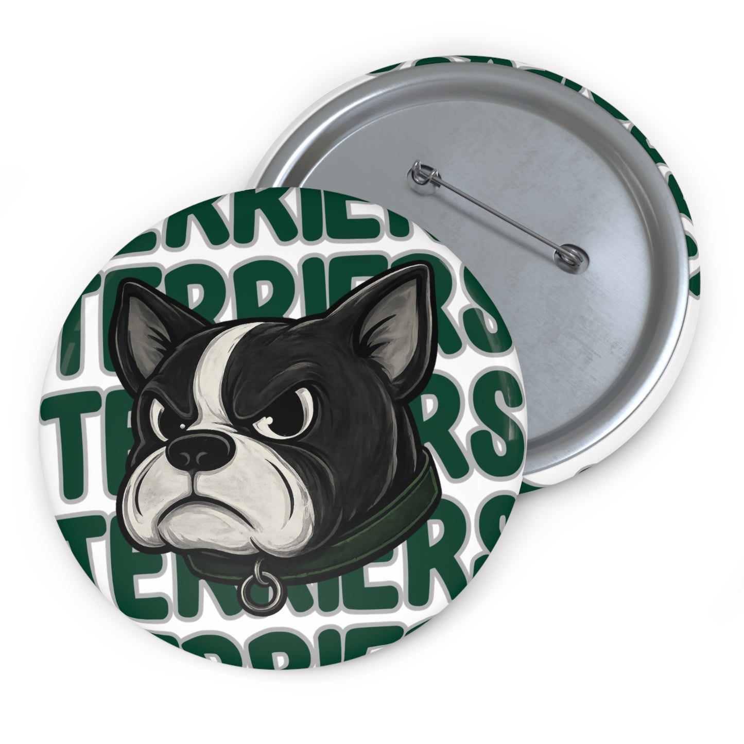 Mascot Terriers Spirit Button 3 sizes