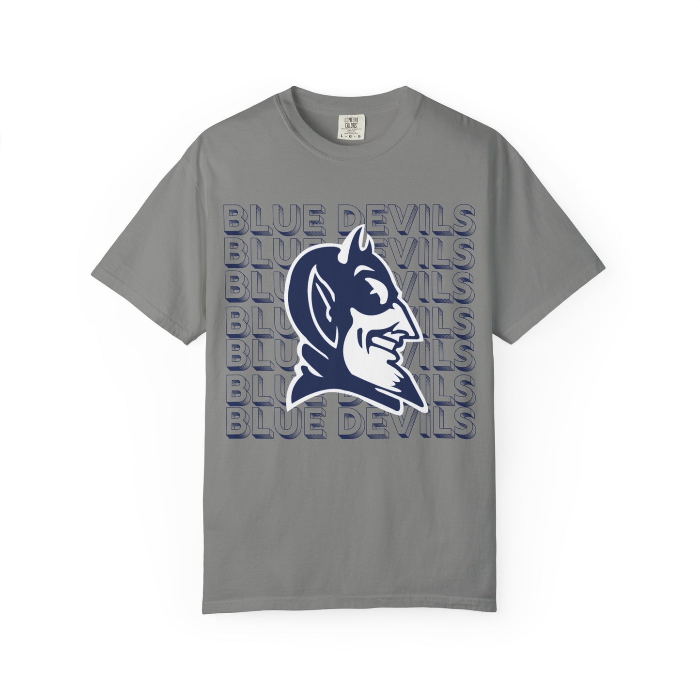 Stacked Blue Devils Comfort Colors