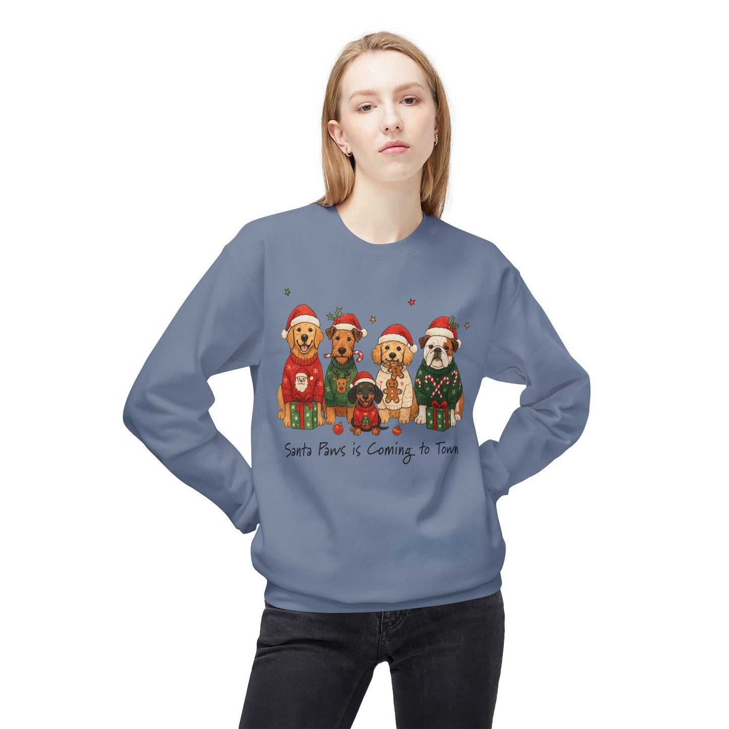 Santa Paws is Coming to Town Crewneck