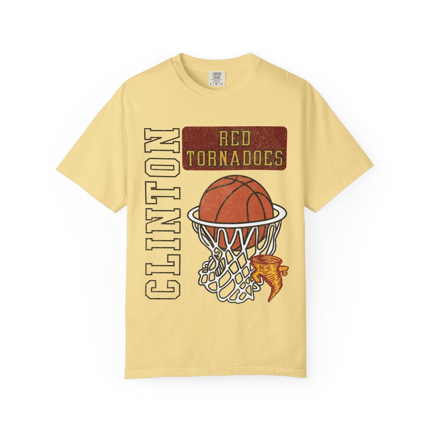Clinton Old School Style Basketball Tee Comfort Colors