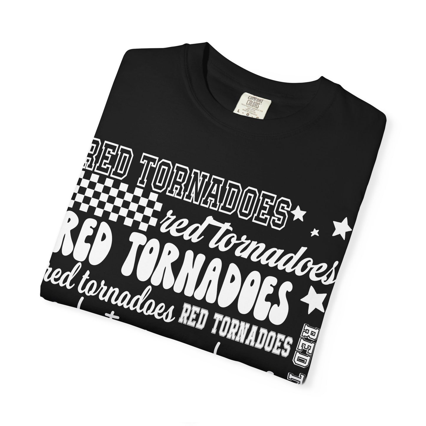 Red Tornadoes Repeated Comfort Colors Tee
