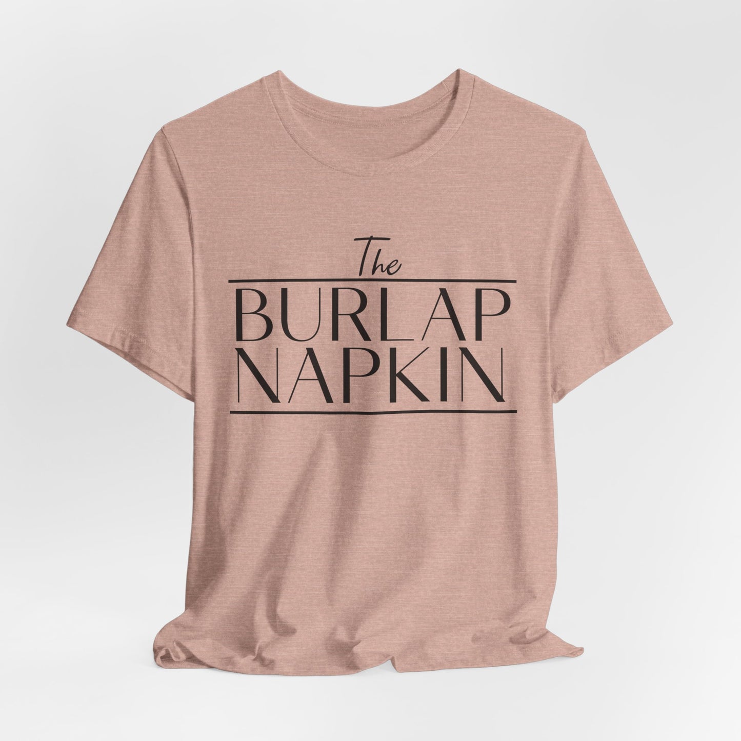 Burlap Napkin Front Only Bella Canvas