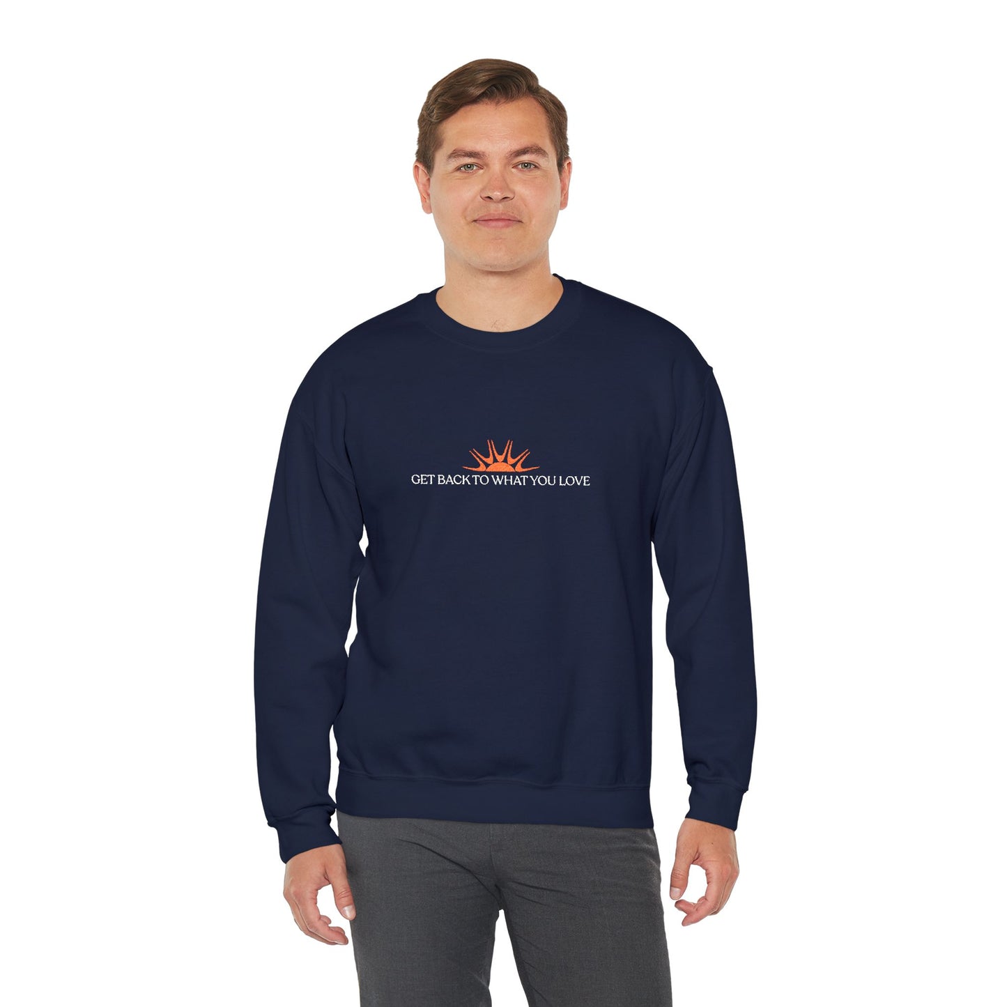 Embroidered Classic Get Back to What You Love TheraWest Crewneck