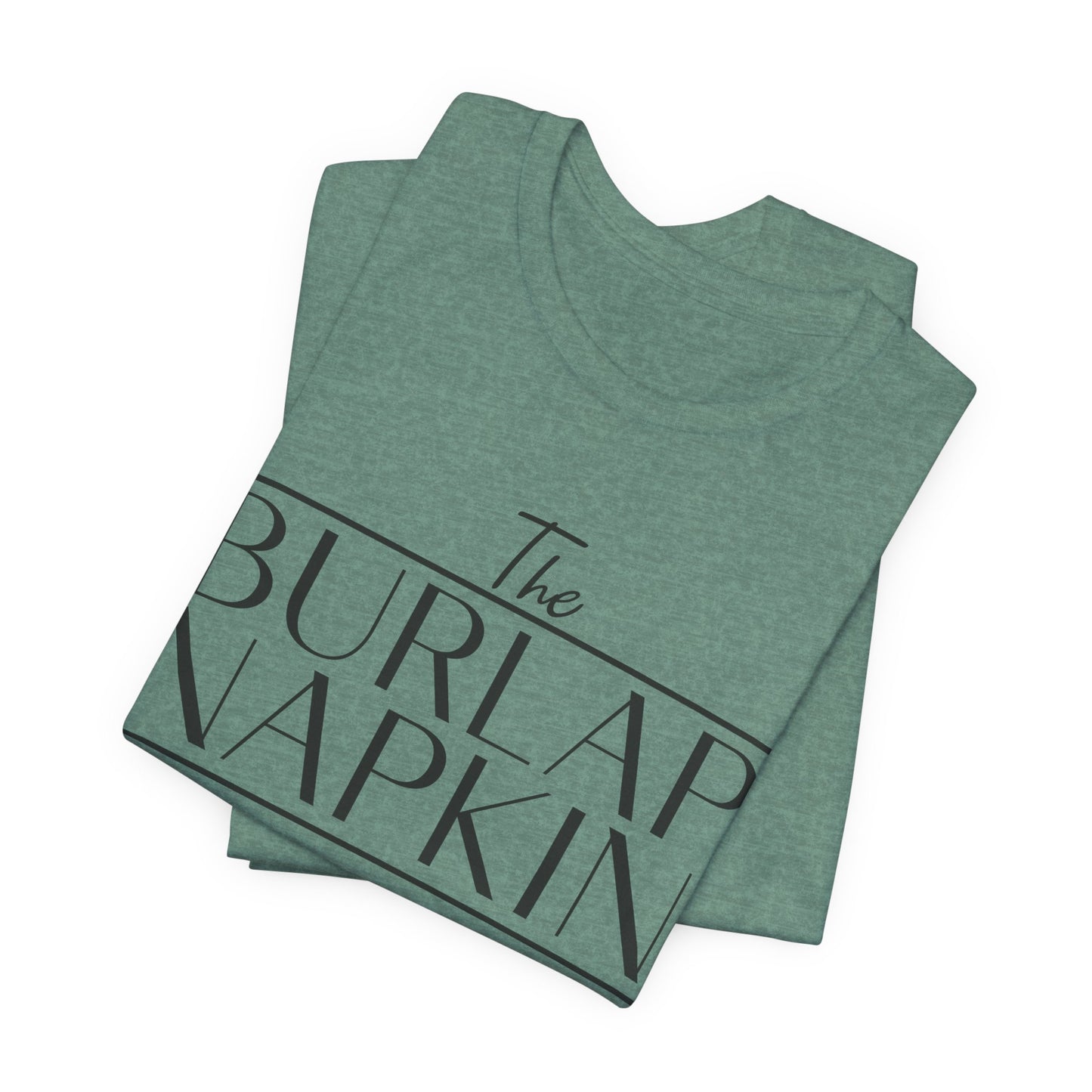 Burlap Napkin Front Only Bella Canvas