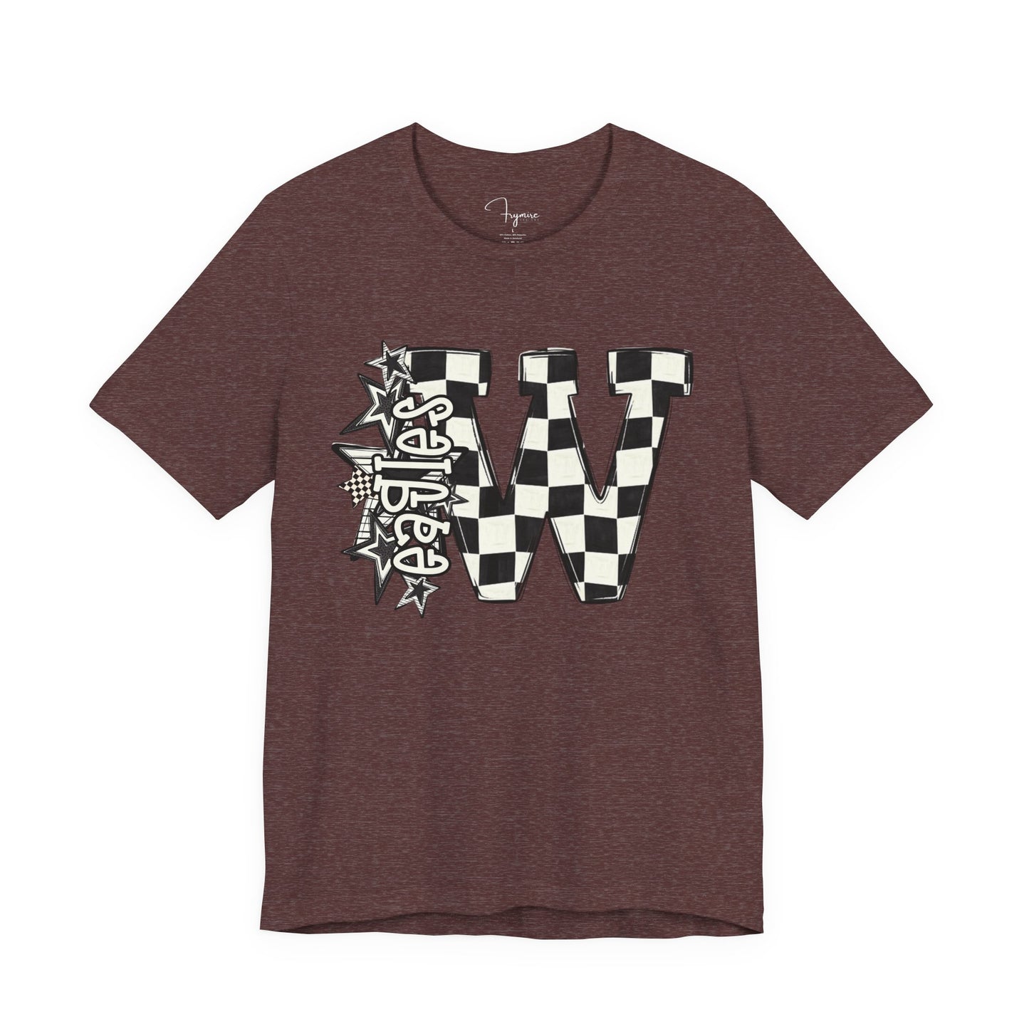 Checkered Weatherford Eagles Bella Canvas Tee