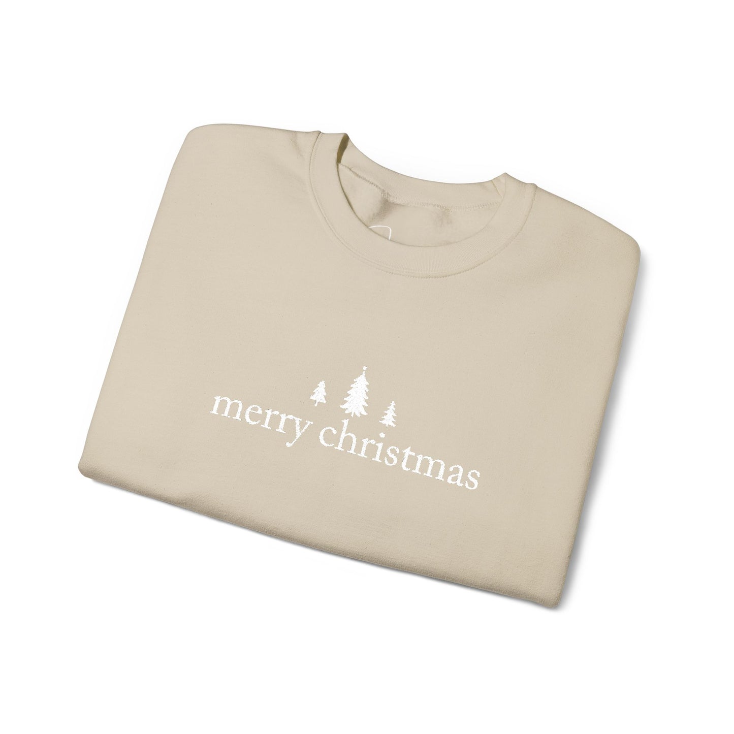 Embroidered Merry Christmas Crewneck