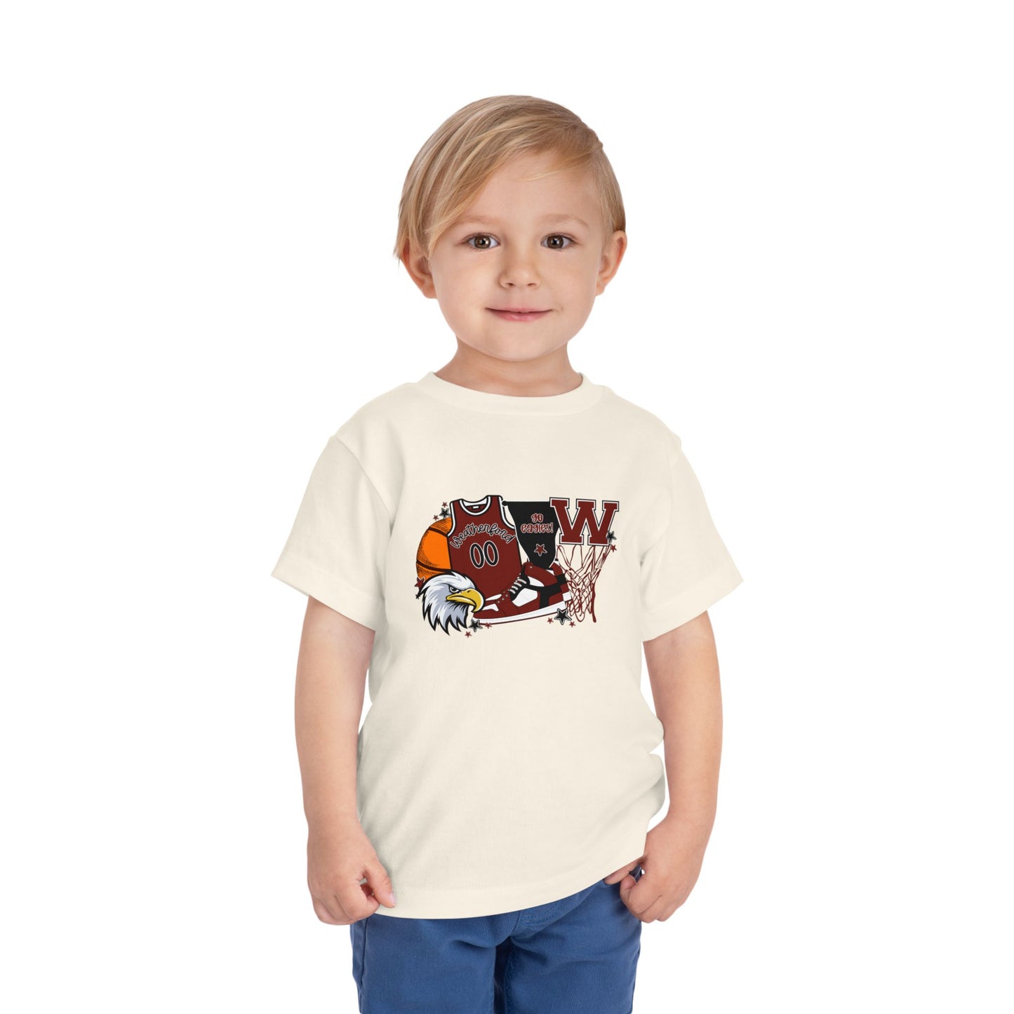 Limited Time Toddler Weatherford Eagles Custom Jersey Tee
