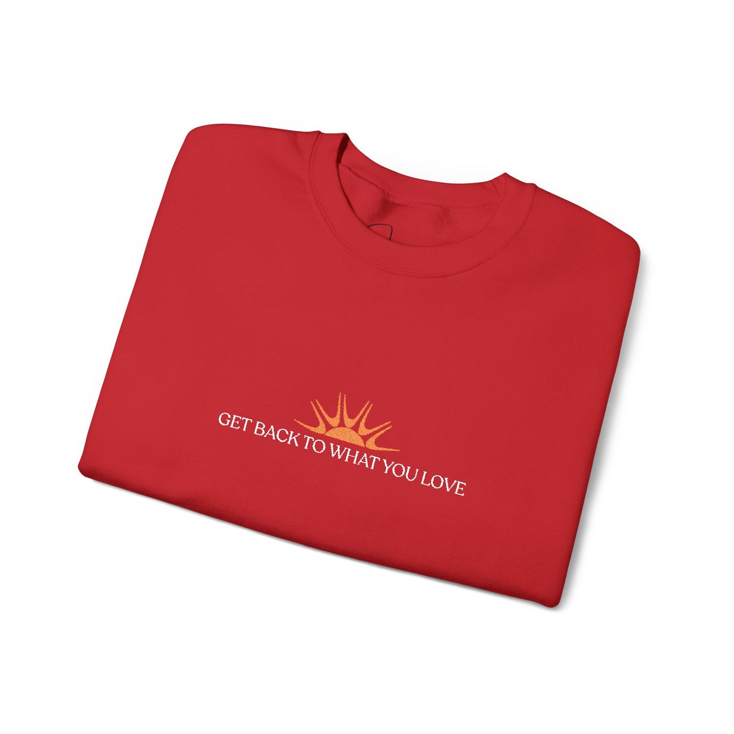 Embroidered Classic Get Back to What You Love TheraWest Crewneck
