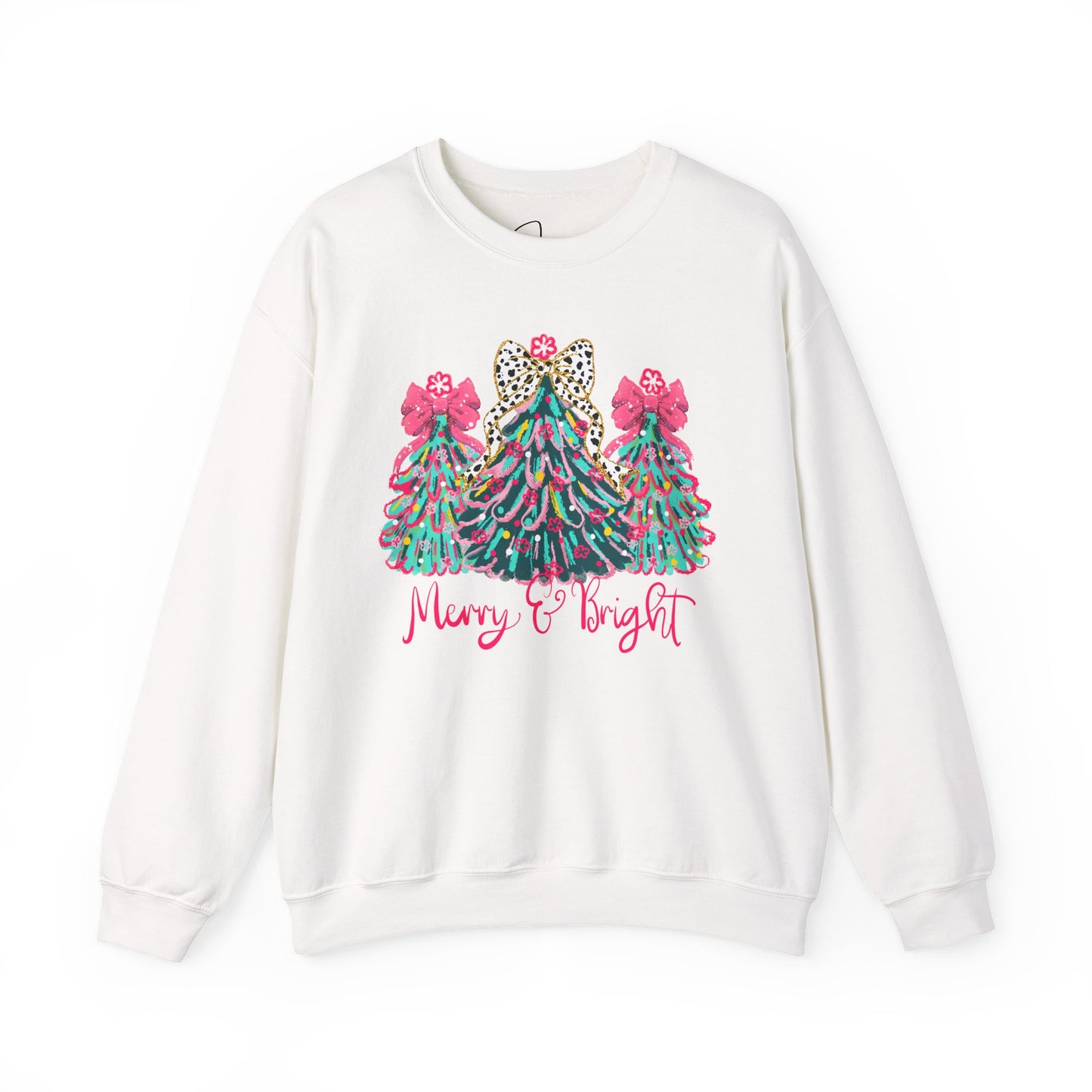 Merry and Bright Heavy Blend™ Crewneck Sweatshirt