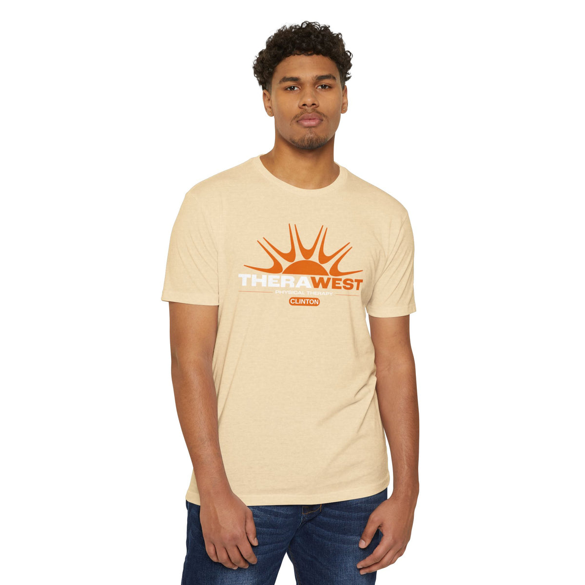 TheraWest Centered Location Unisex CVC Jersey T-shirt