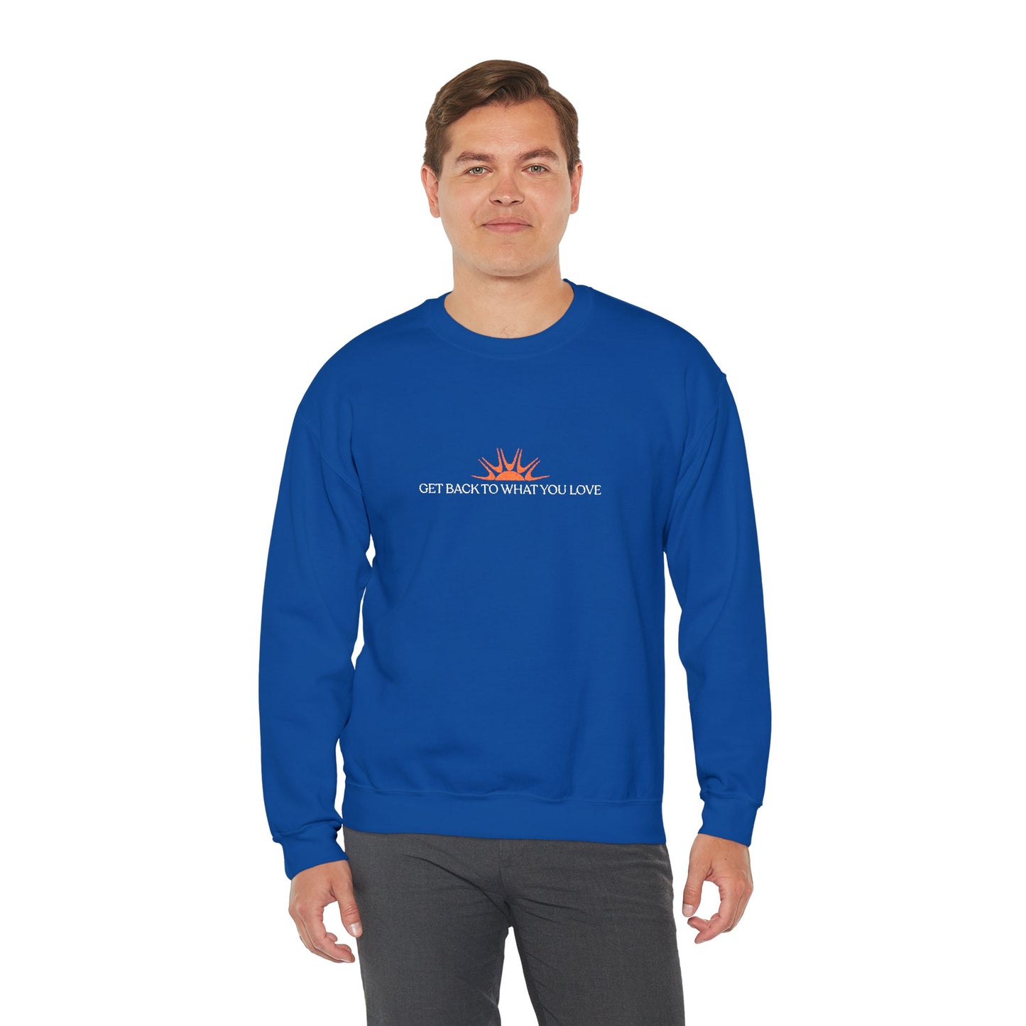 Embroidered Classic Get Back to What You Love TheraWest Crewneck