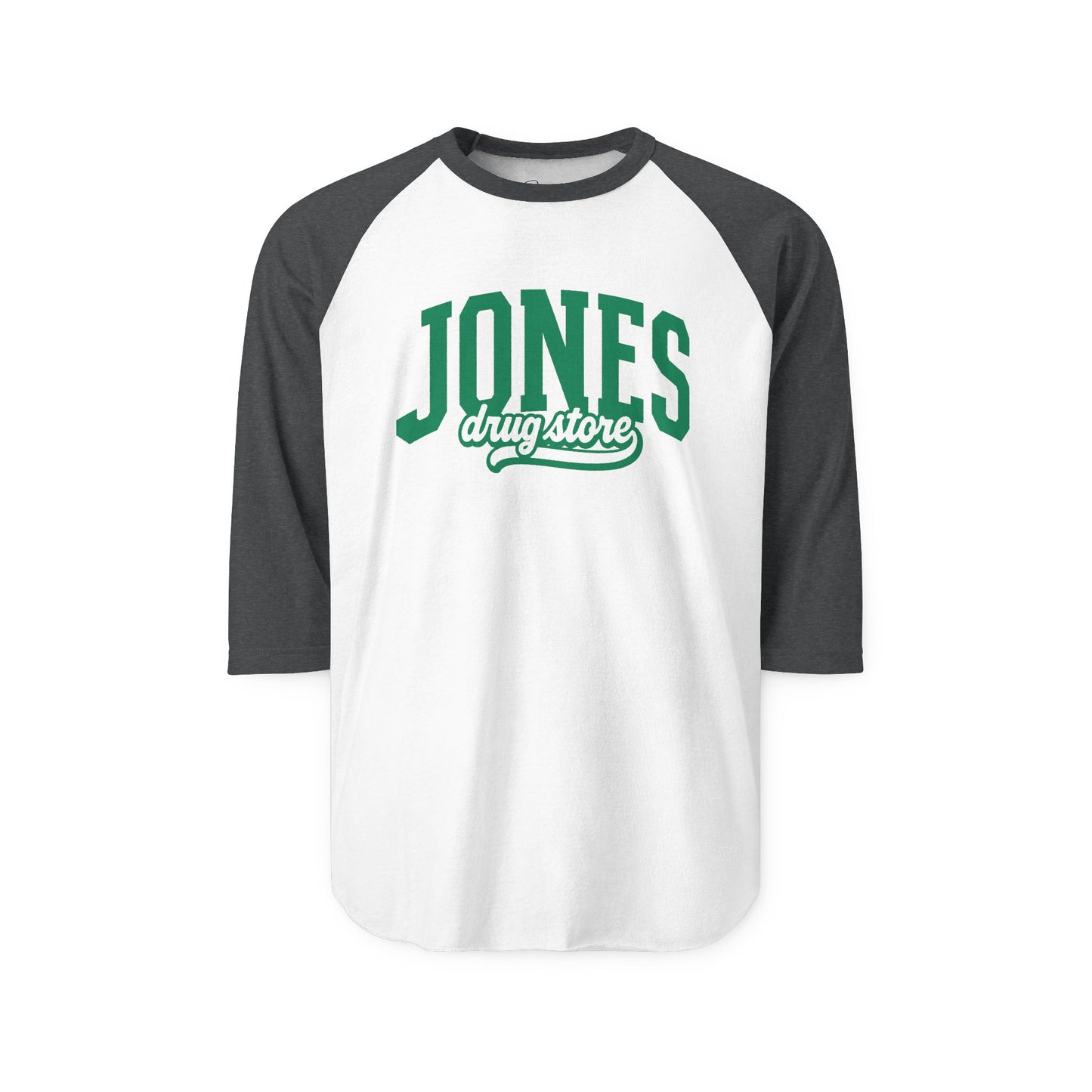 Unisex Three-Quarter Sleeve Raglan Shirt Jones Drug Store