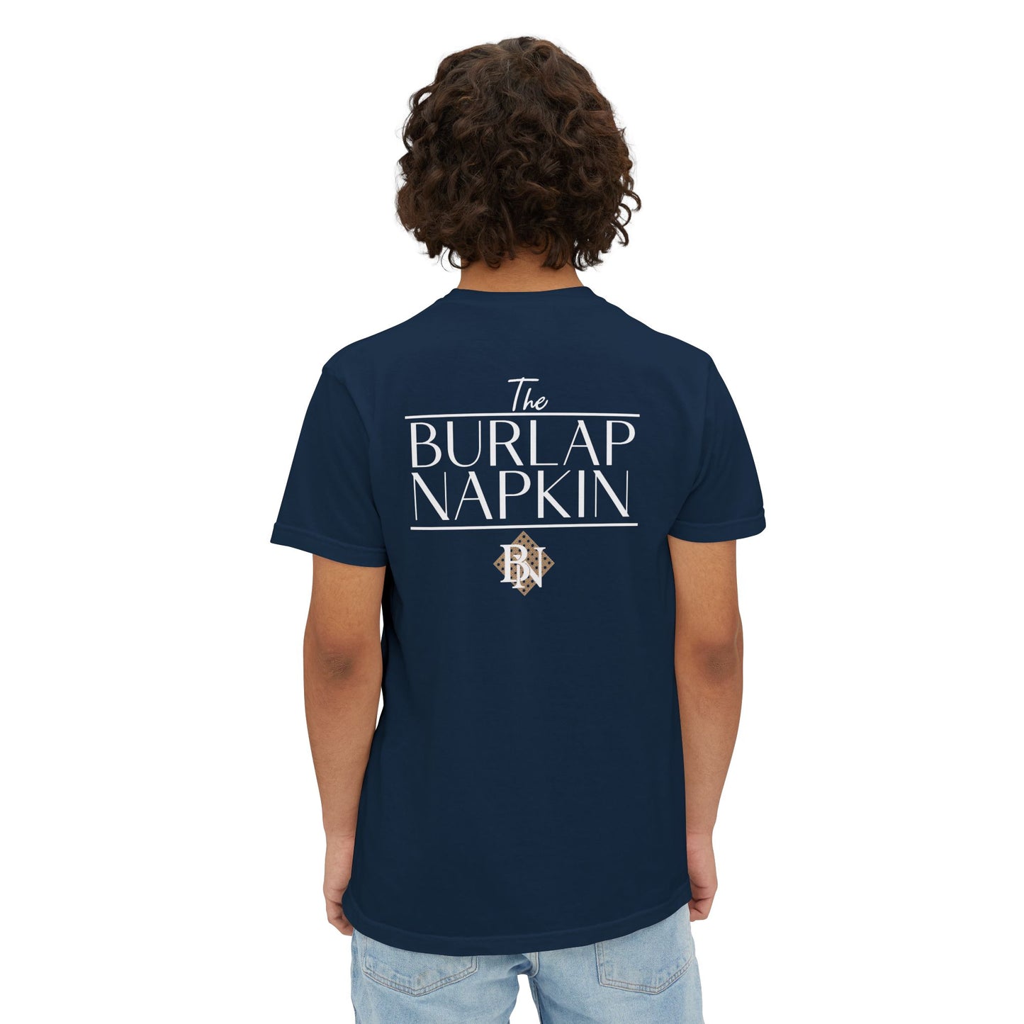 Burlap Napkin Pocket Tee Comfort Colors