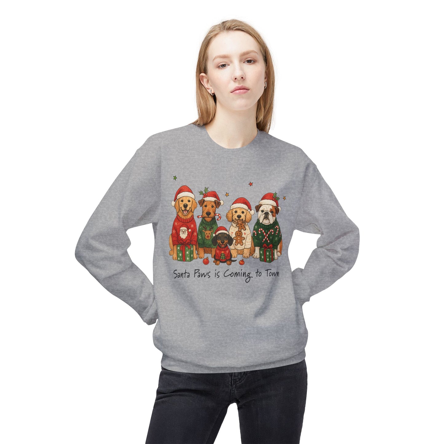 Santa Paws is Coming to Town Crewneck