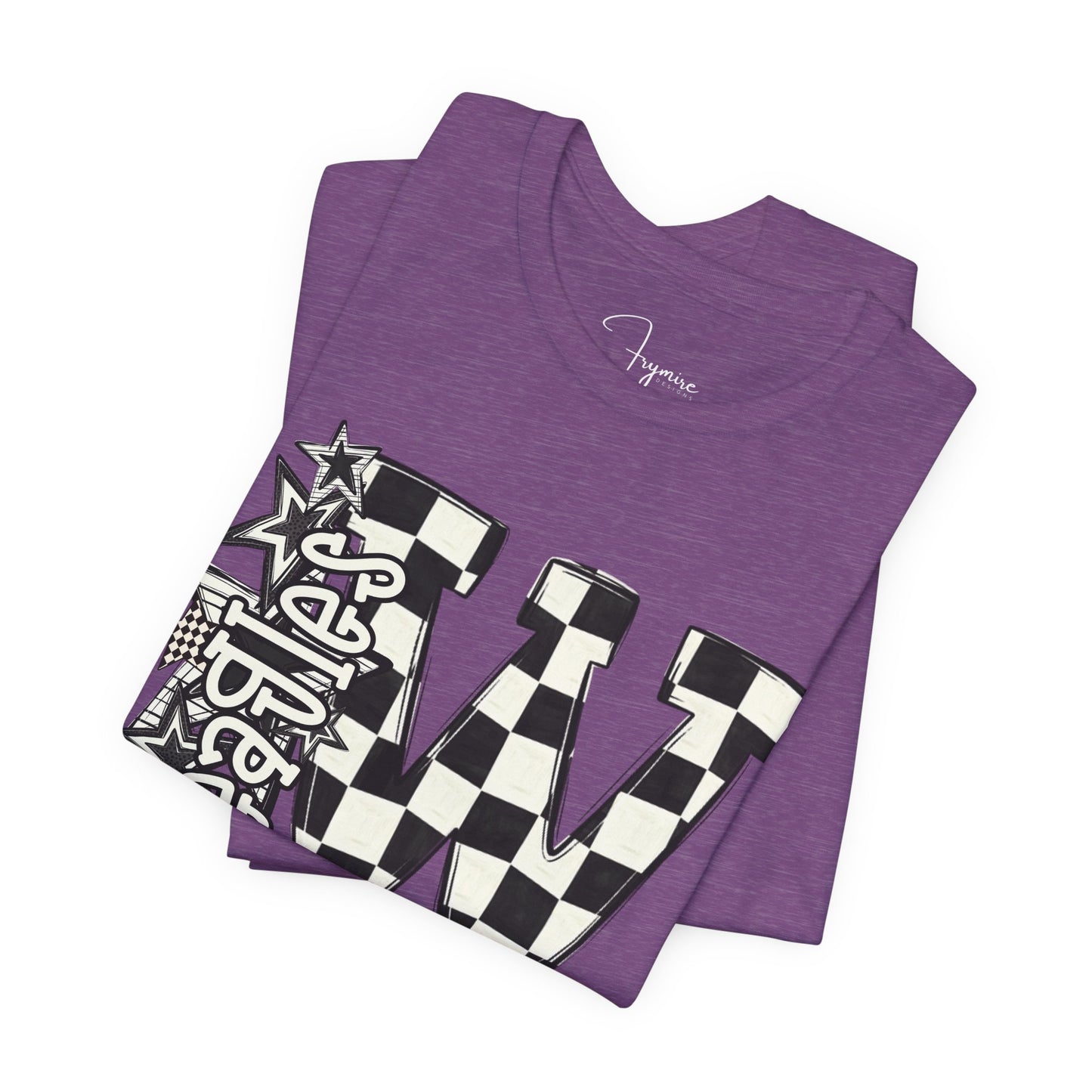 Checkered Weatherford Eagles Bella Canvas Tee