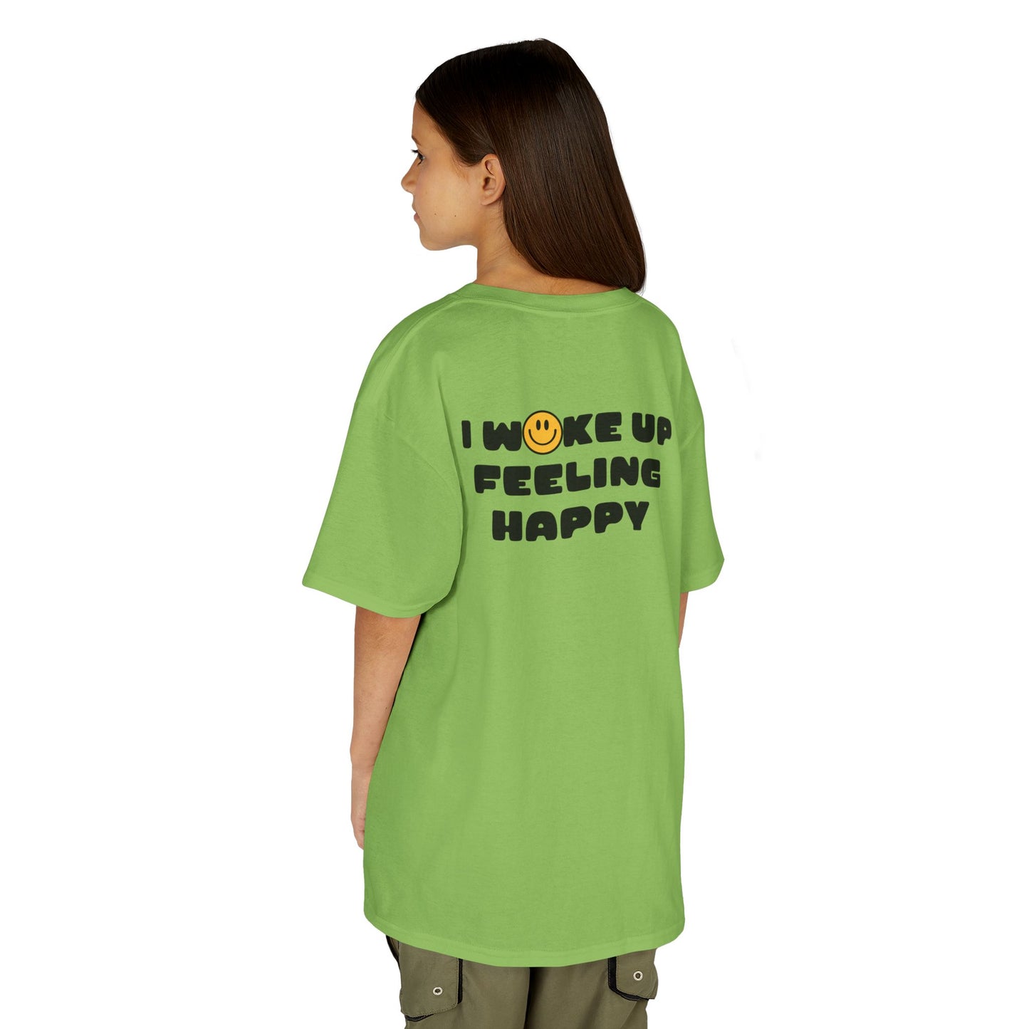 Youth I Woke Up Feeling Happy Front Back Tee