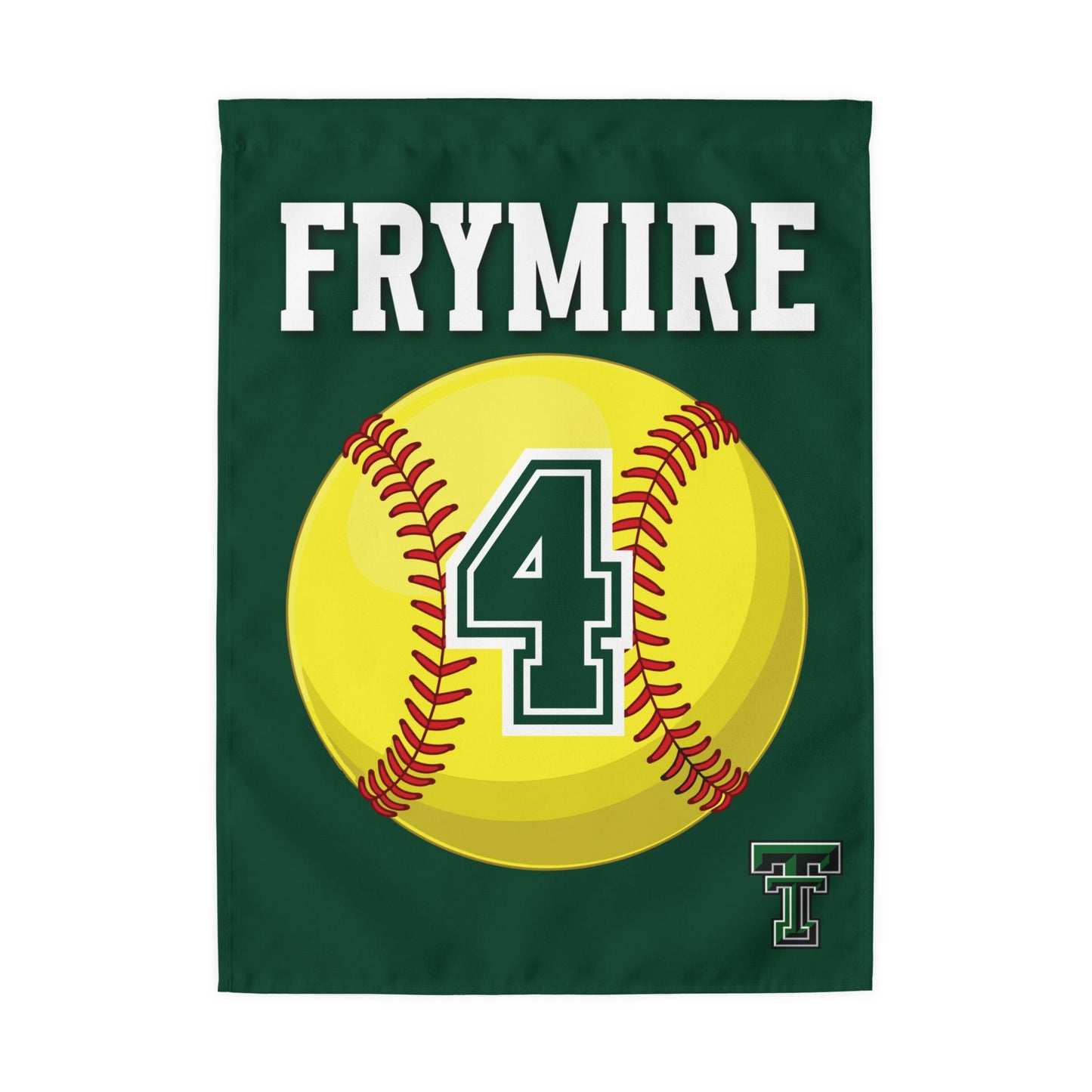 Custom Softball Garden Flag 12x18