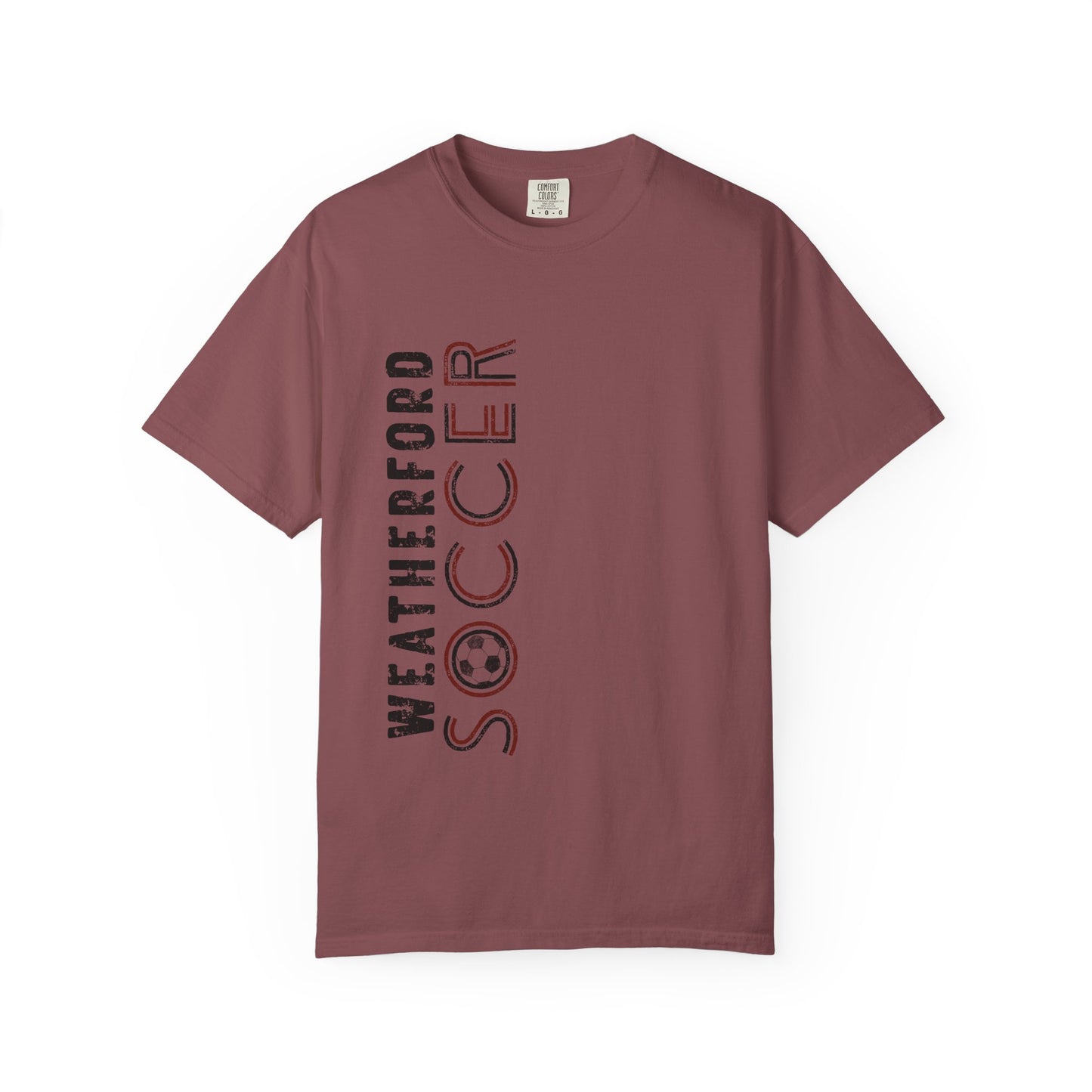 Weatherford Soccer Comfort Colors Tee Vertical