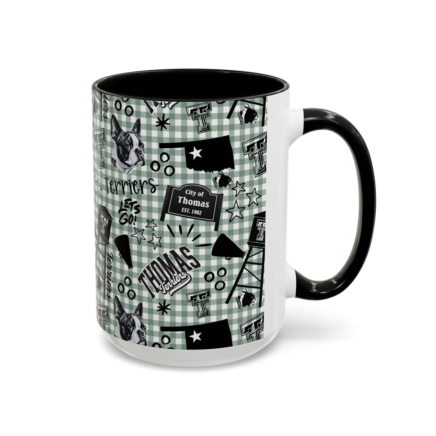 Checkered Terriers Coffee Mug