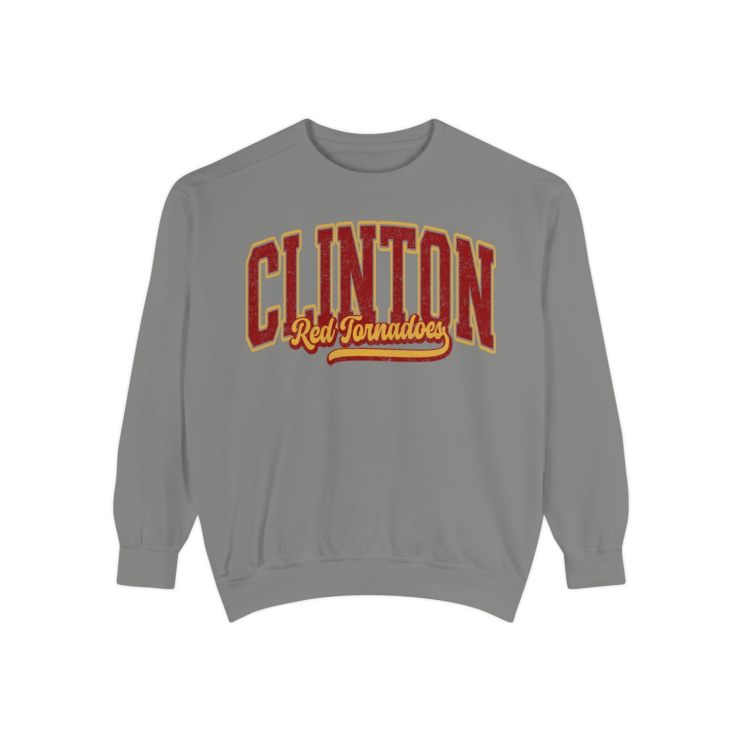 Clinton Red Tornadoes Heavy Weight Comfort Colors Crewneck