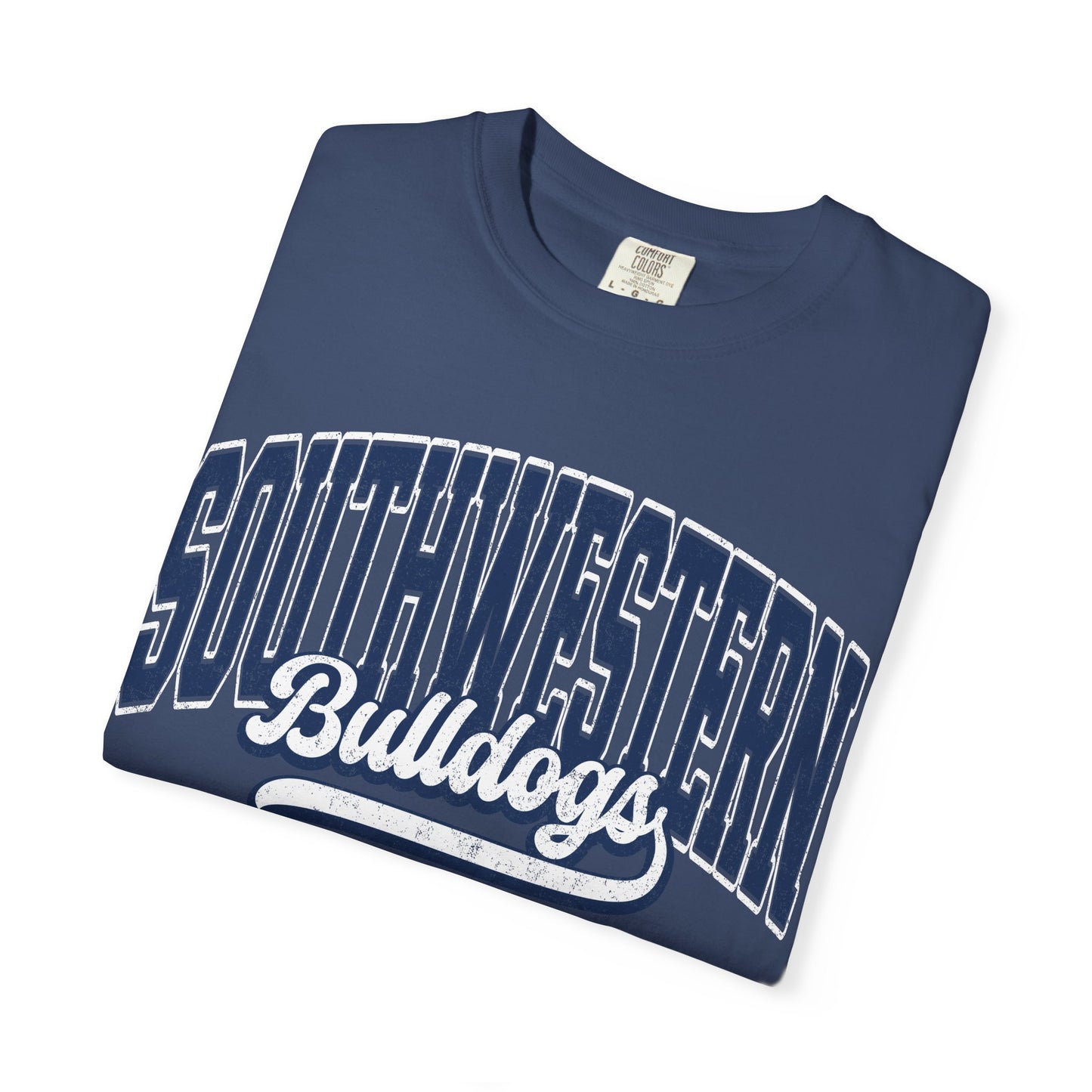Retro comfort colors tee bulldogs