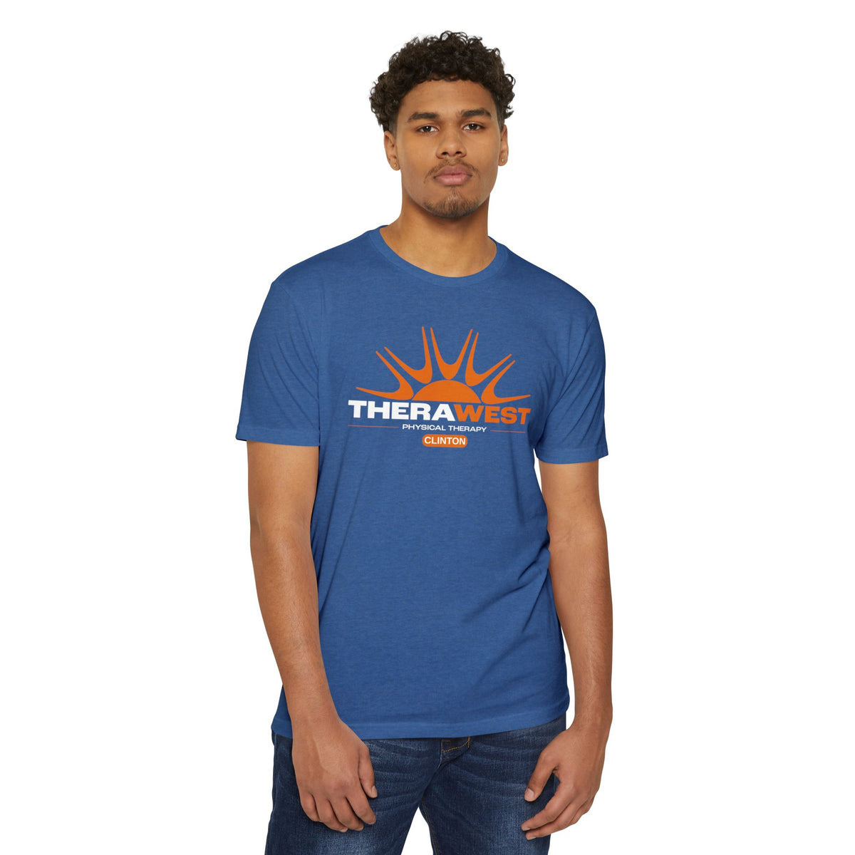 TheraWest Centered Location Unisex CVC Jersey T-shirt