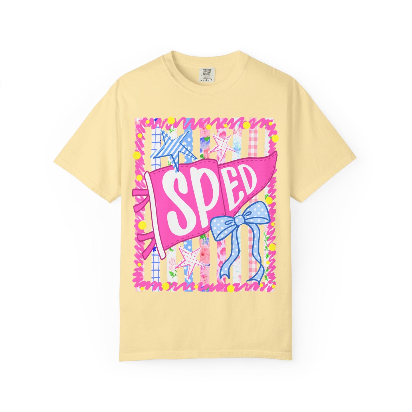 SPED Pennant Flag Stripes Comfort Colors
