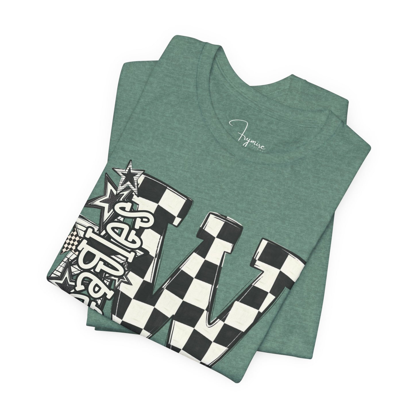 Checkered Weatherford Eagles Bella Canvas Tee