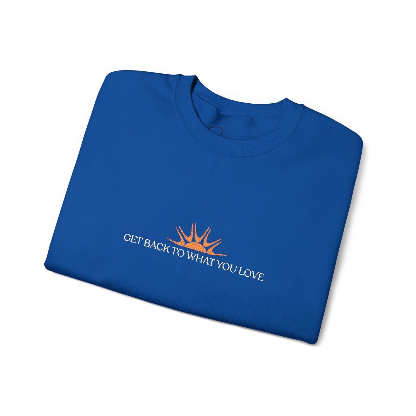 Embroidered Classic Get Back to What You Love TheraWest Crewneck