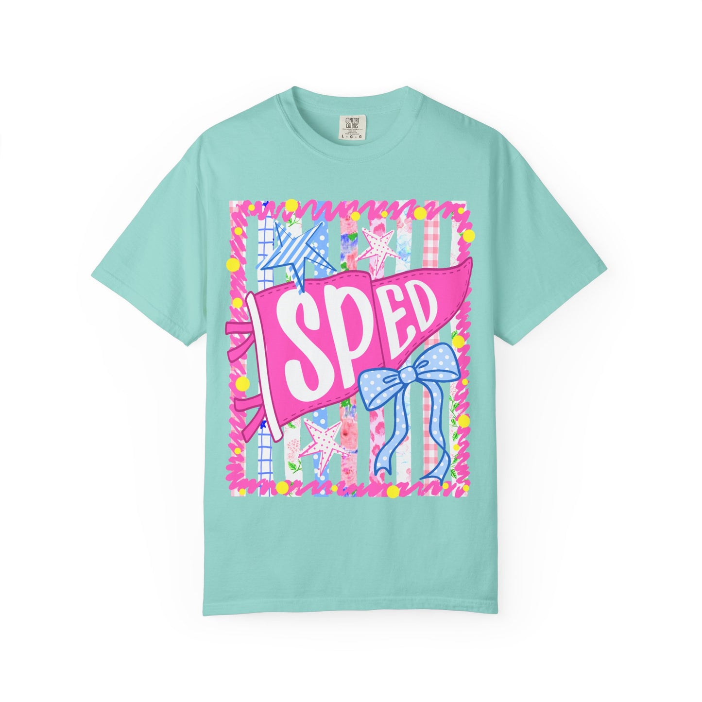 SPED Pennant Flag Stripes Comfort Colors