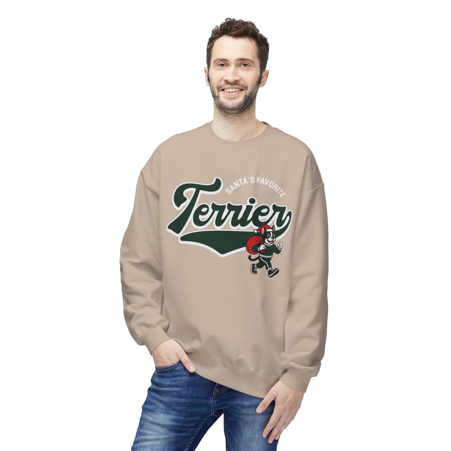 Santa's Favorite Terrier Crewneck Sweatshirt