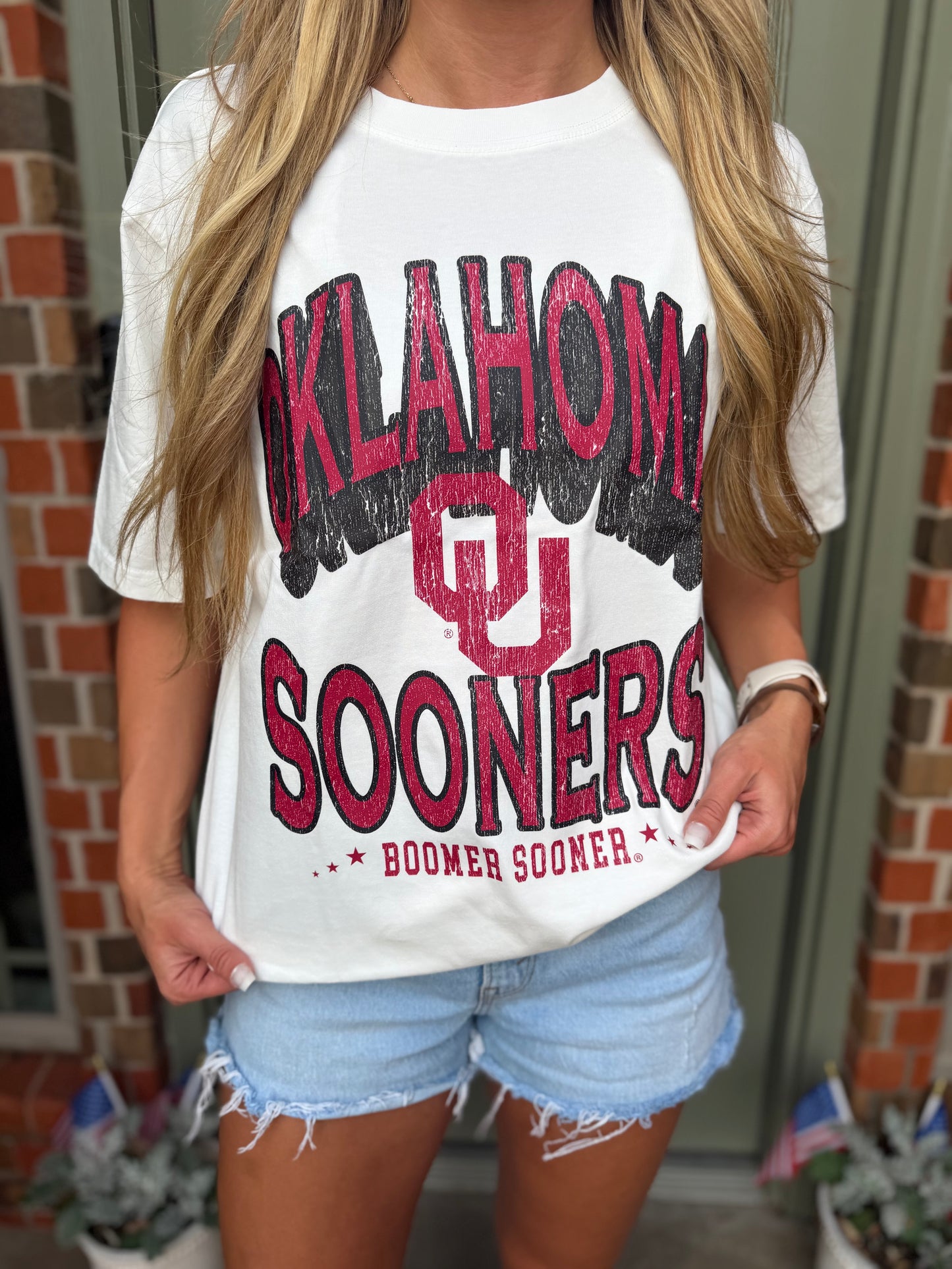 Gameday Couture Oklahoma Sooners Tee Ivory