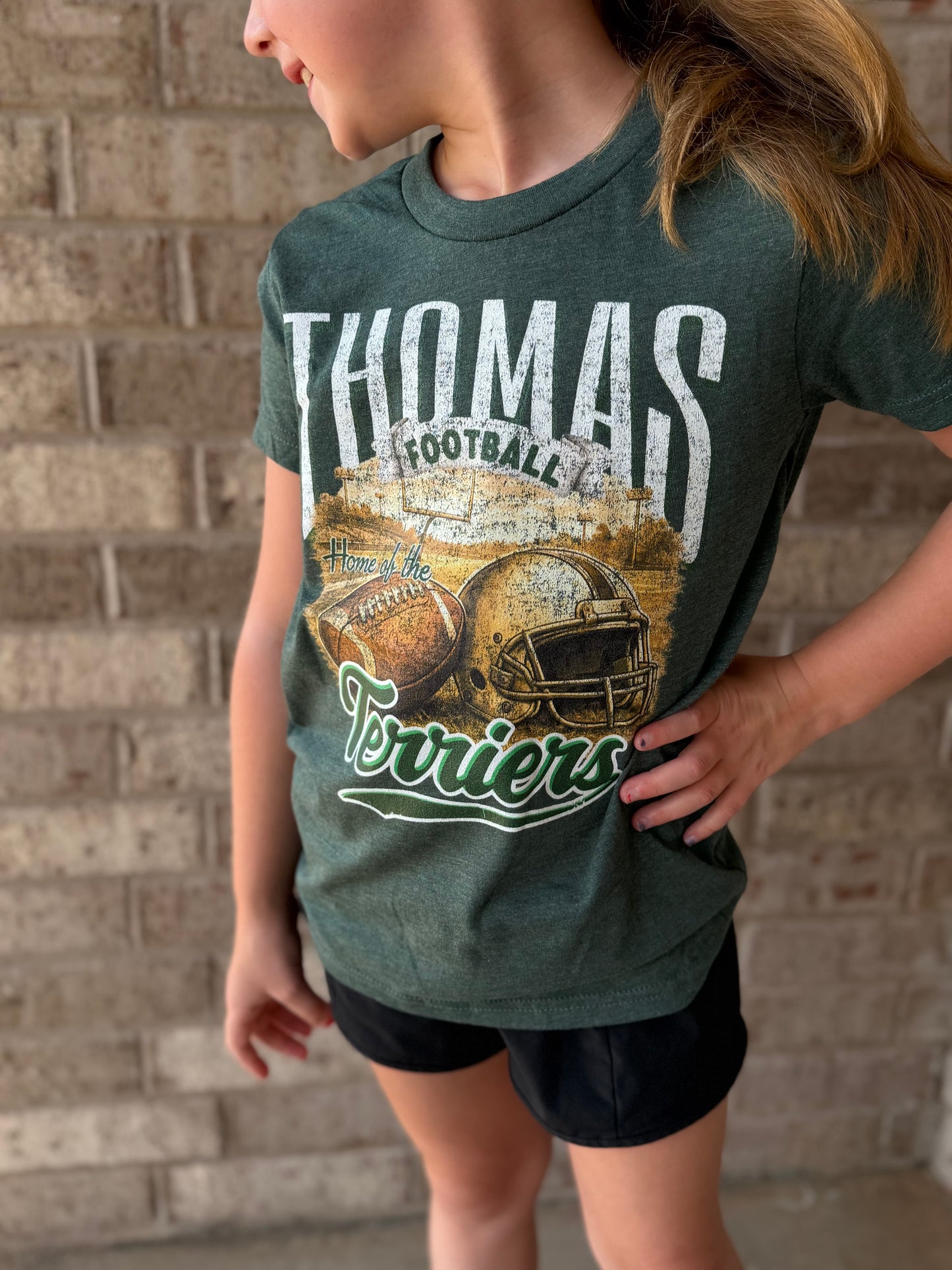 Youth Terrier Football Tee