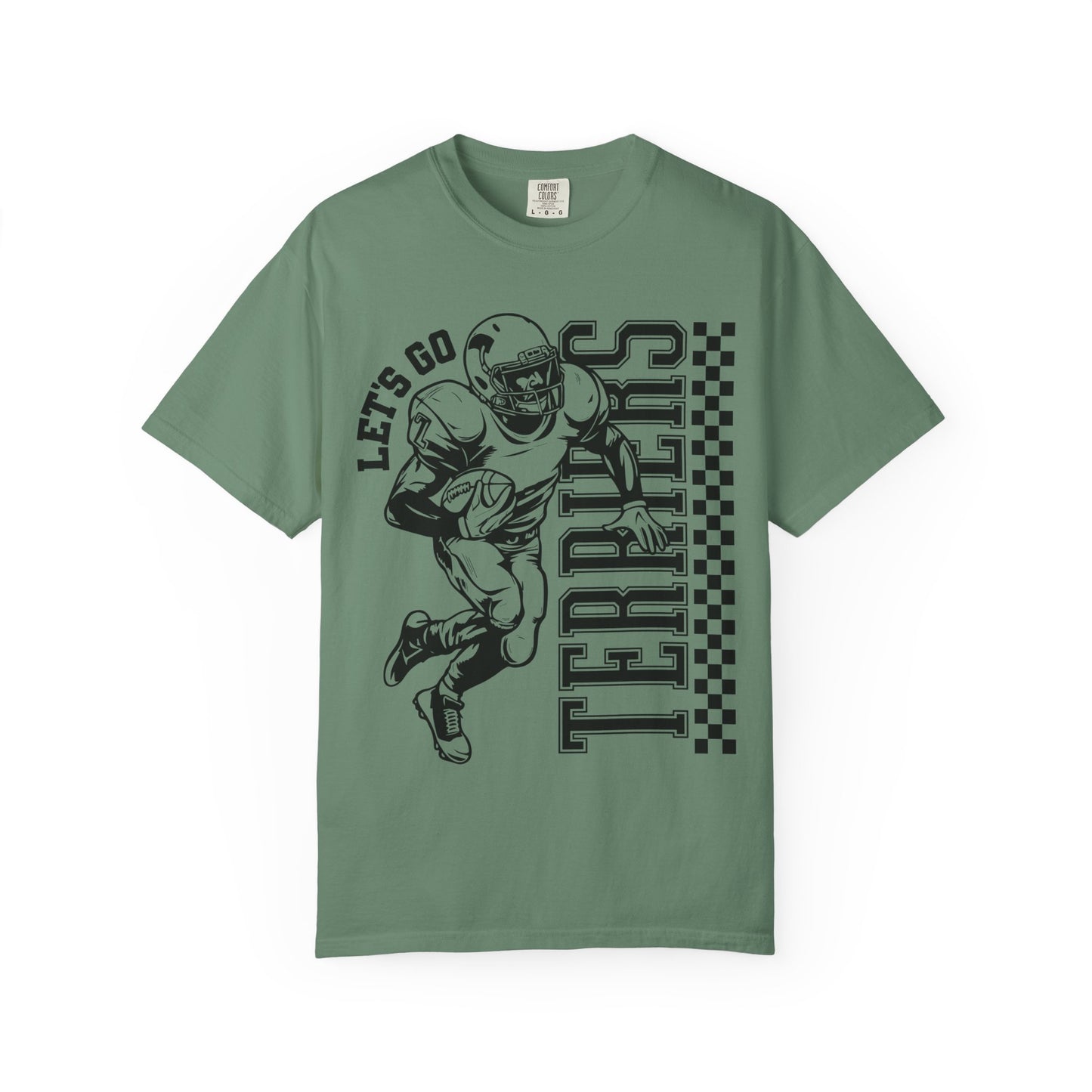 Lets go Terriers Football Comfort Colors Tee