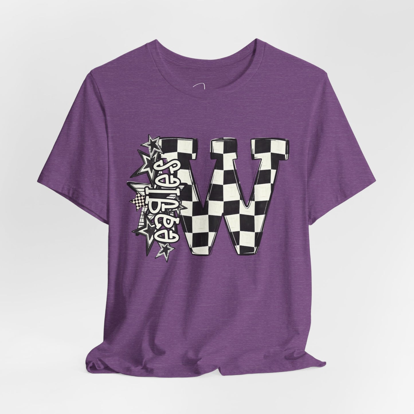 Checkered Weatherford Eagles Bella Canvas Tee
