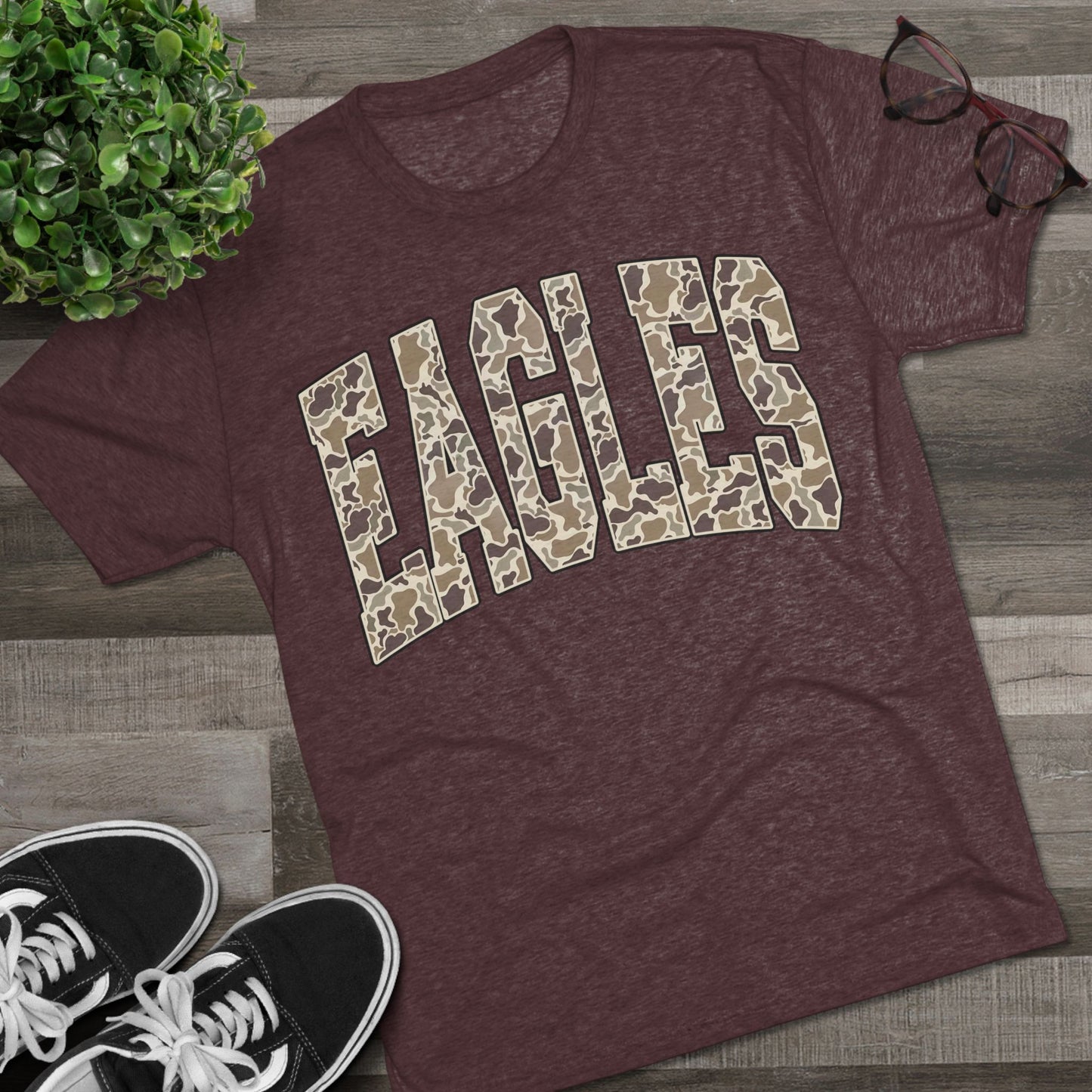 Eagles Camo Triblend Tee