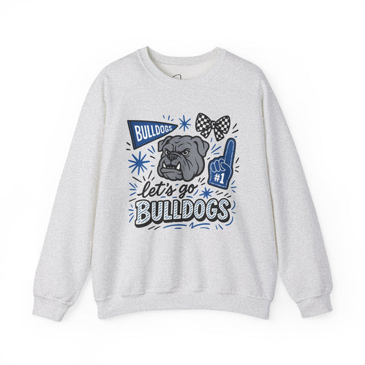 Lets Go Bulldogs Crewneck Sweatshirt
