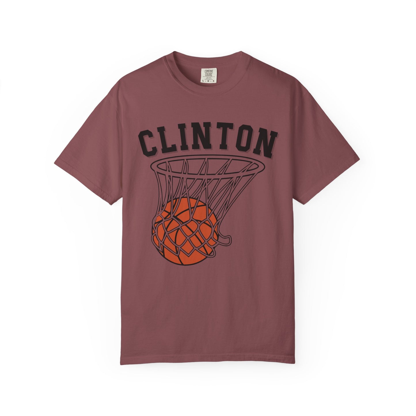 Clinton Basketball Comfort Colors Tee